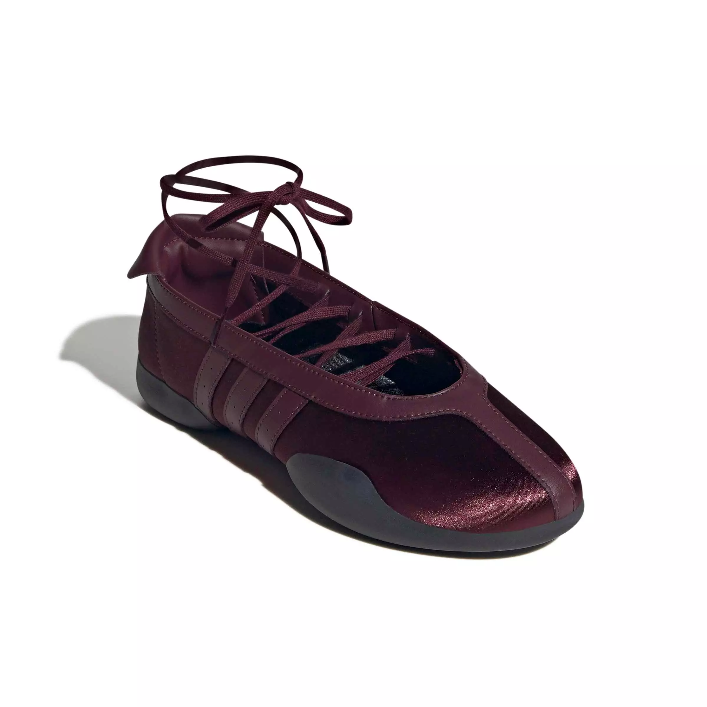 adidas Originals Taekwondo Mei Ballet "Maroon/Maroon/Core Black" Women's Shoe - MAROON/MAROON/BLACK