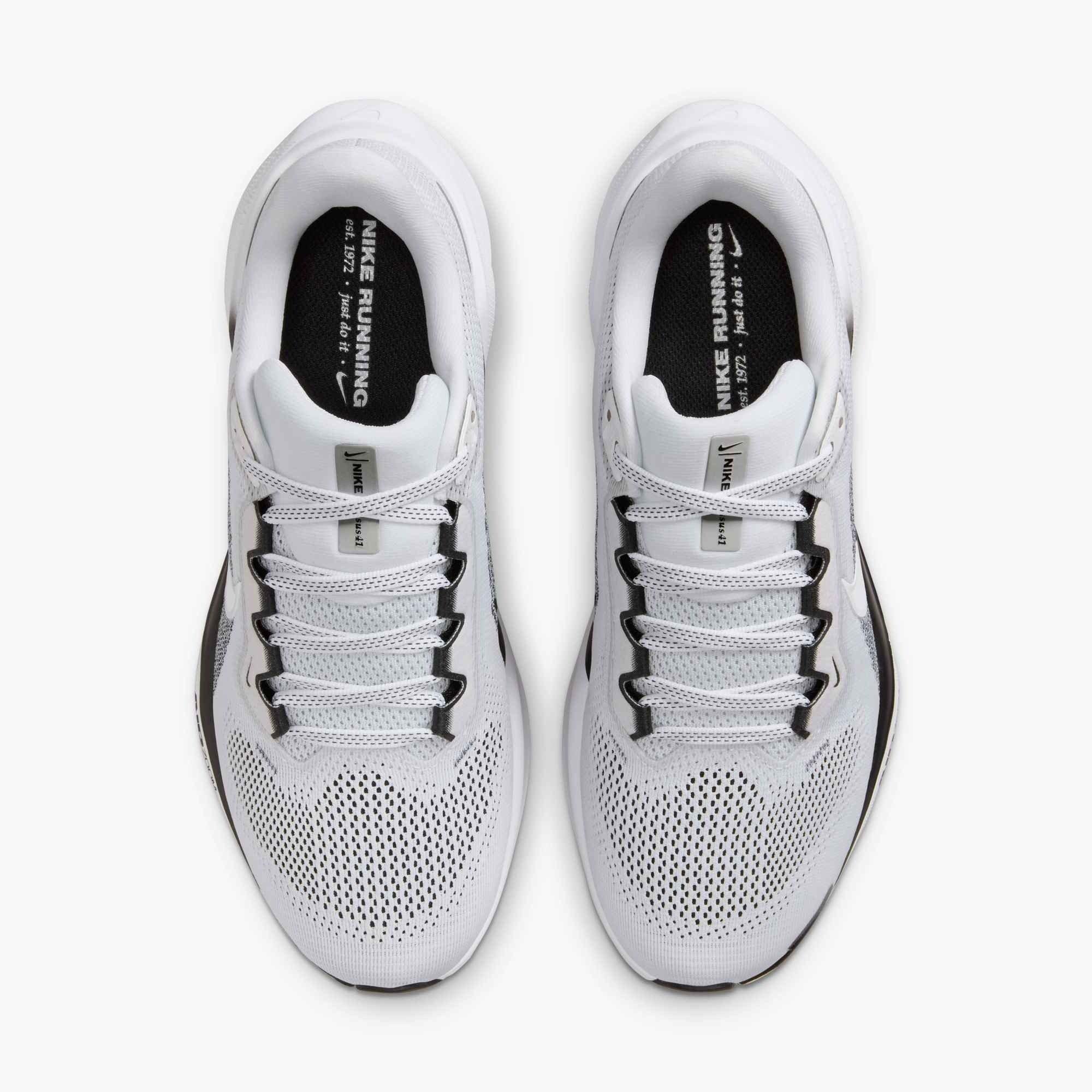 Nike Pegasus 41 "White/White/Black" Women's Running Shoe - WHITE/WHITE/BLACK Thumbnail View 3