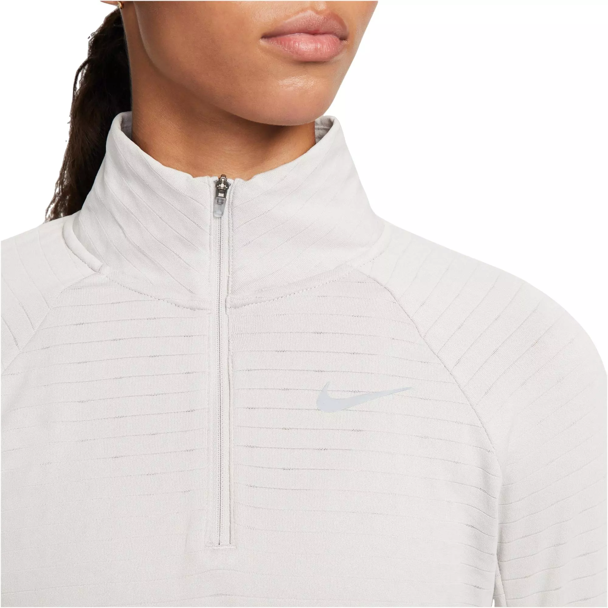Nike Women's Therma-FIT Element Half-Zip Tee - GREY