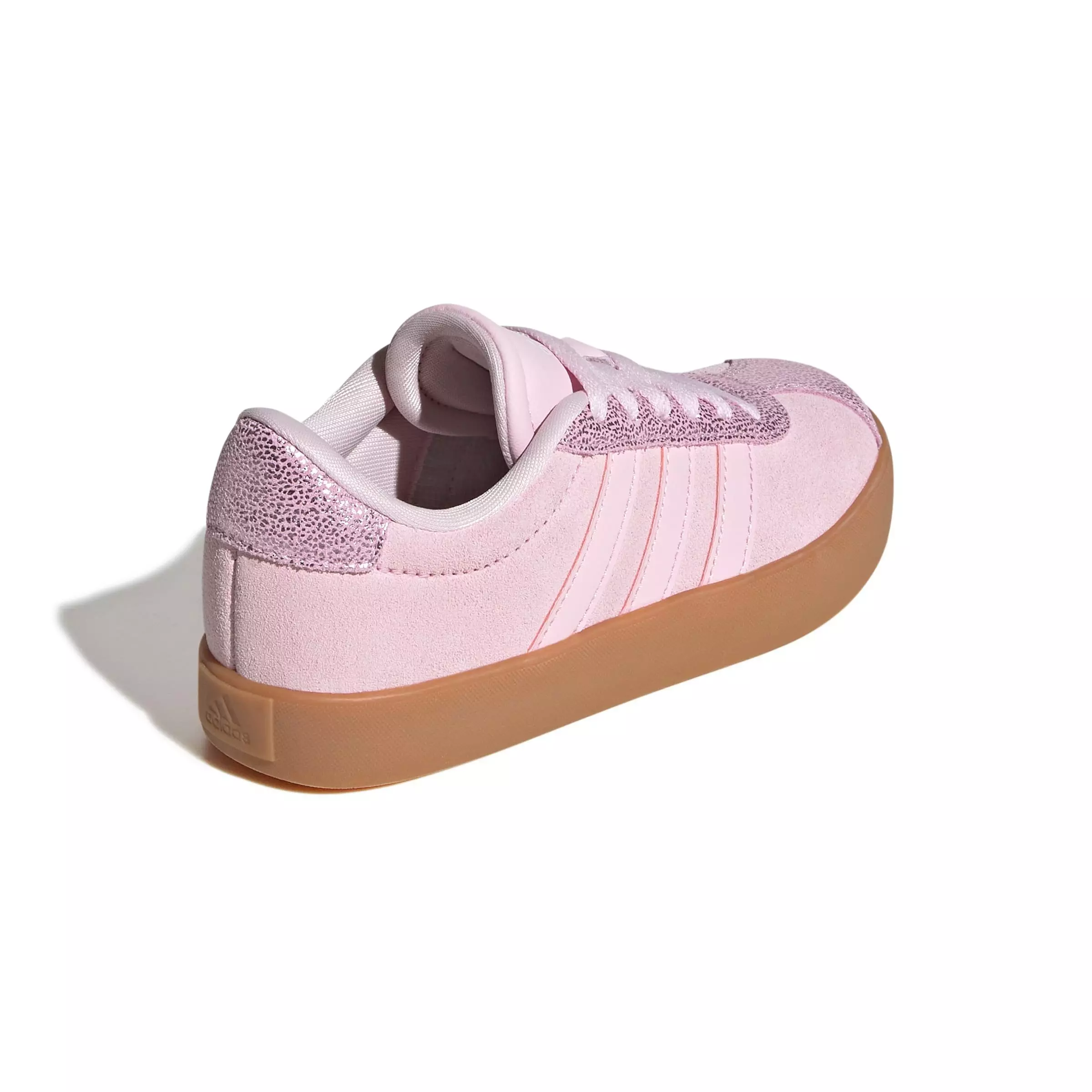 adidas VL Court 3.0 "Clear Pink/Clear Pink/Gum 10" Preschool Girls' Shoe - PINK/PINK/GUM
