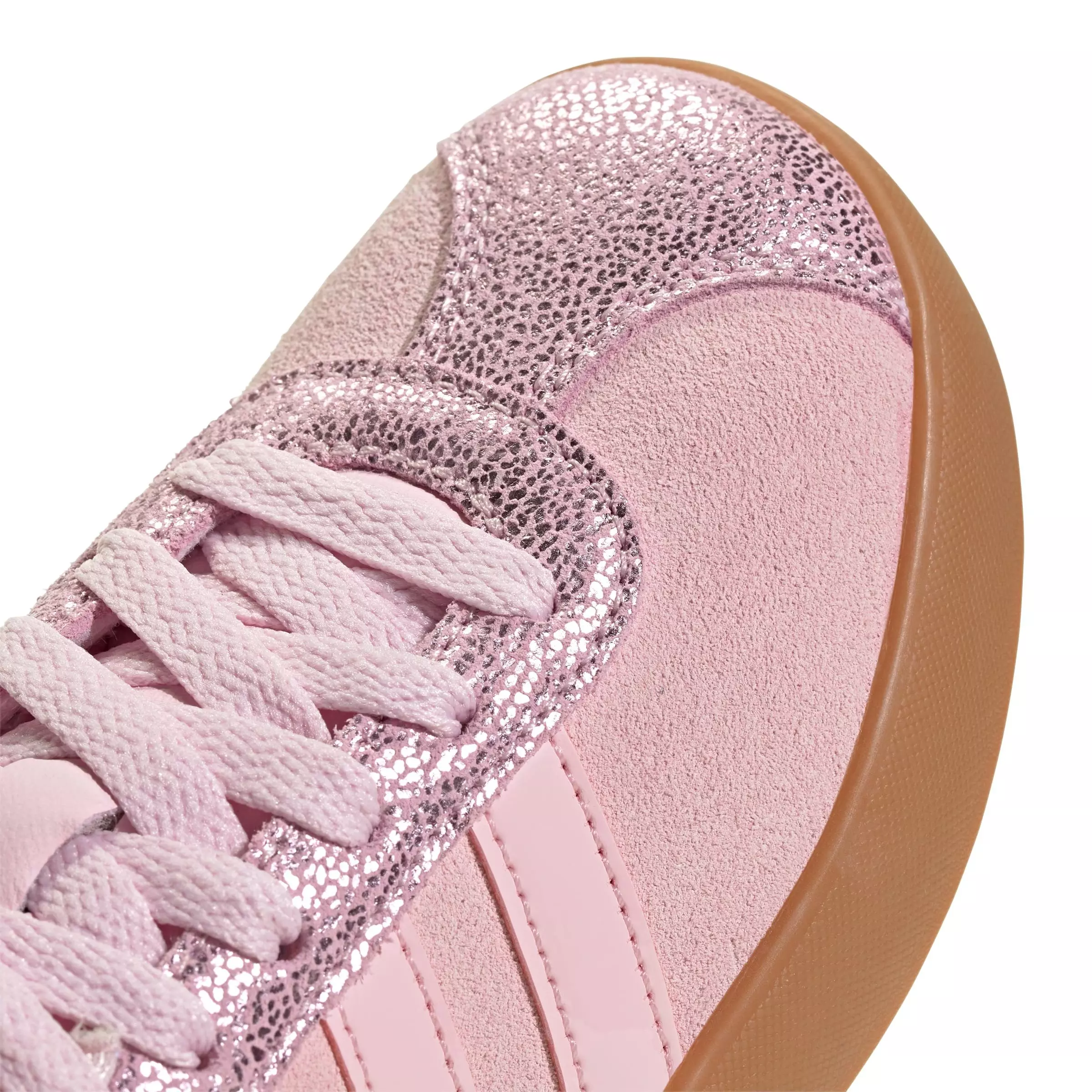adidas VL Court 3.0 "Clear Pink/Clear Pink/Gum 10" Preschool Girls' Shoe - PINK/PINK/GUM