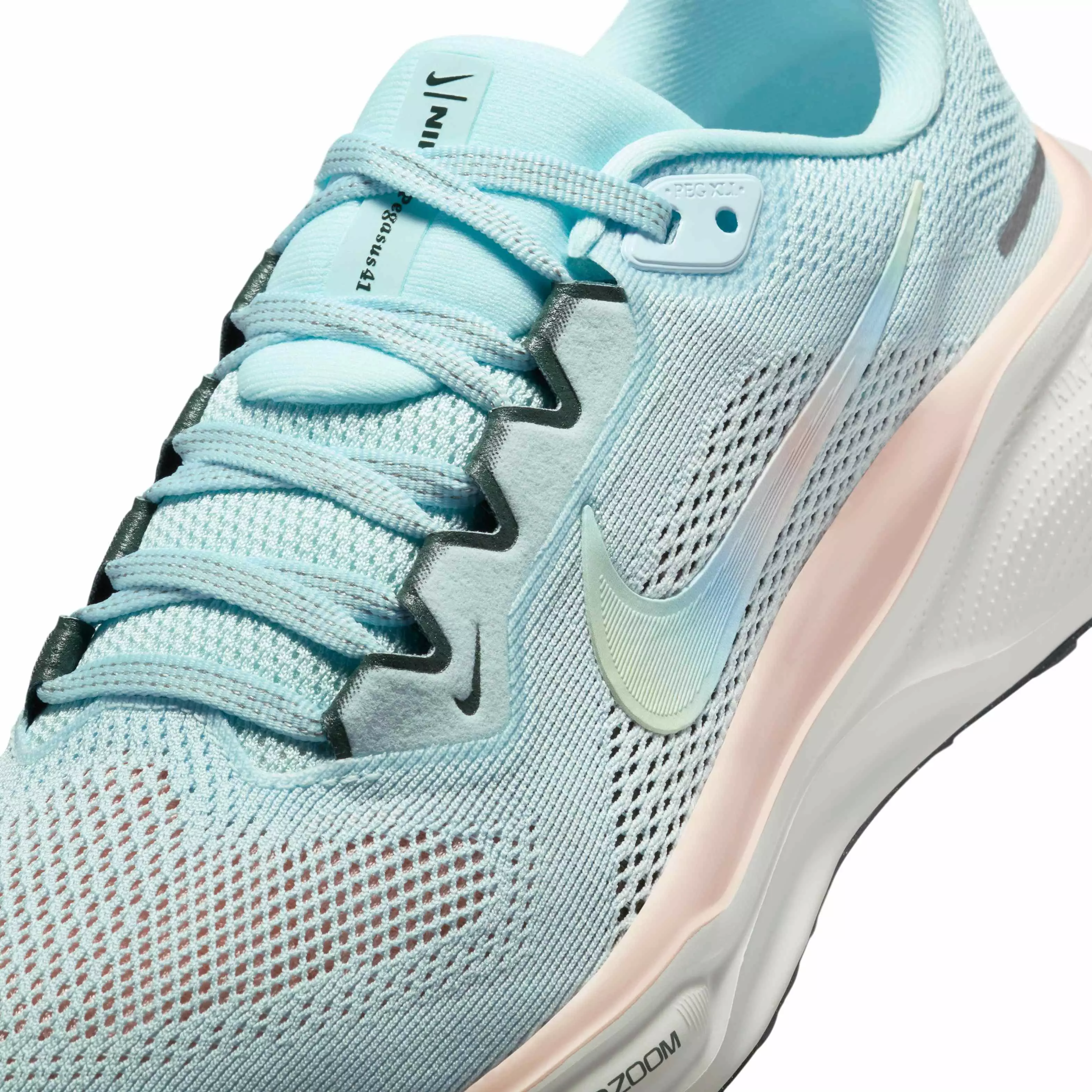 Nike Pegasus 41 "Glacier Blue/Washed Coral/Vintage Green" Women's Running Shoe - BLUE/CORAL/GREEN