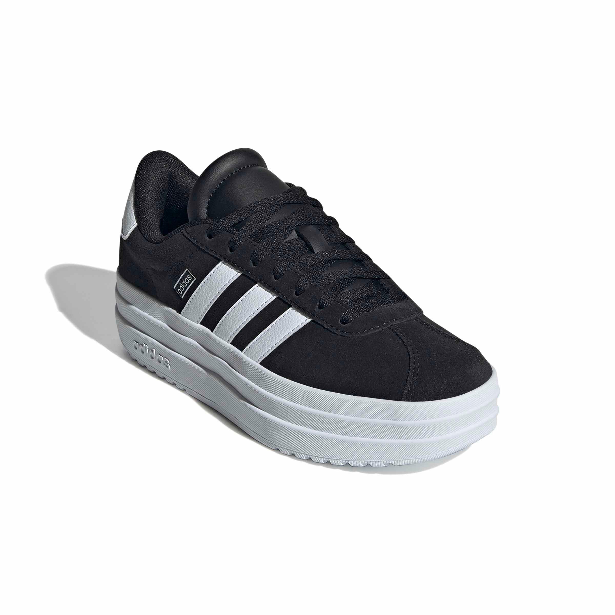 adidas VL Court Bold Grade School Boys' "Core Black/Ftwr White/Ftwr White" Shoe
