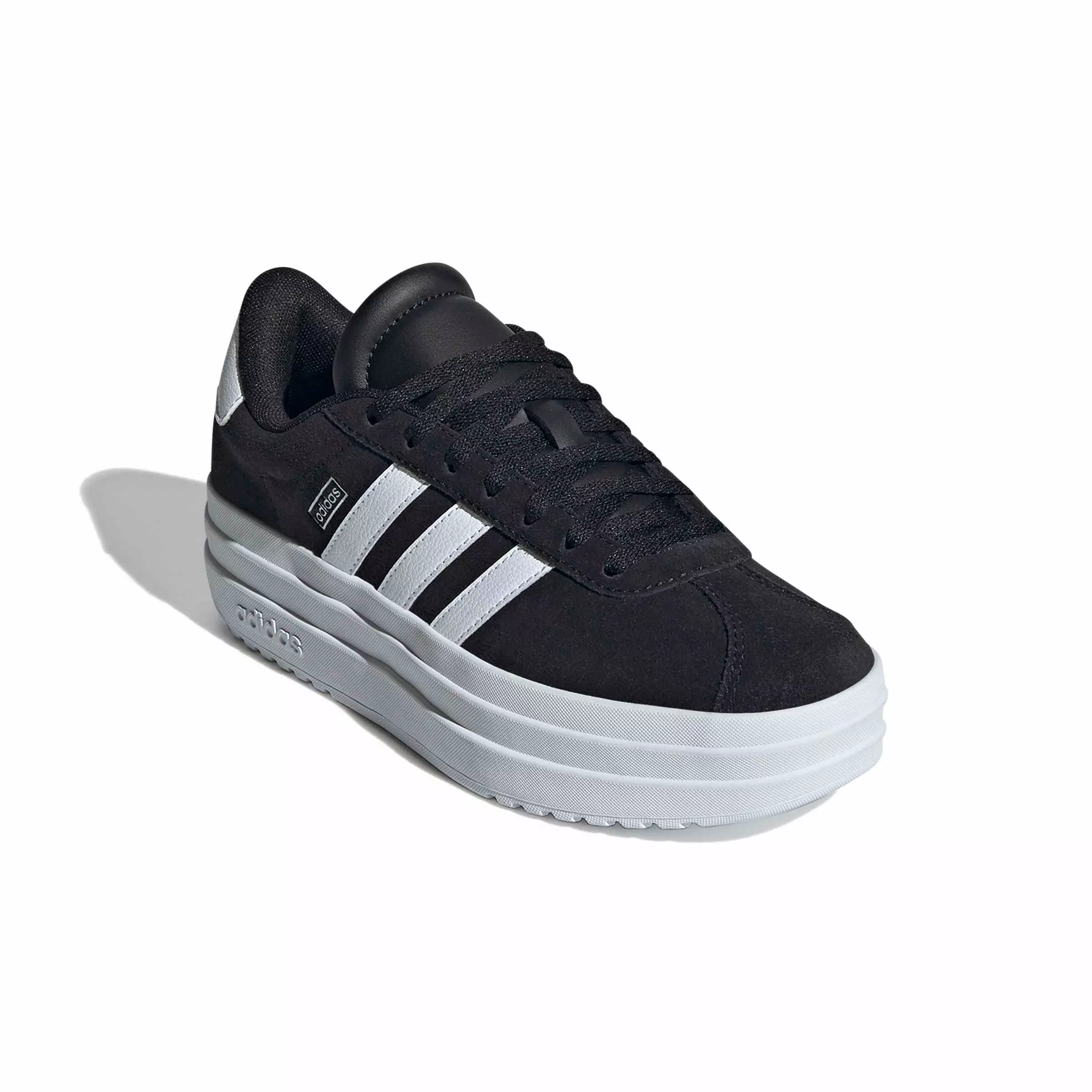 adidas VL Court Bold "Core Black/Ftwr White/Ftwr White" Grade School Boys' Shoe - BLACK/WHITE/WHITE