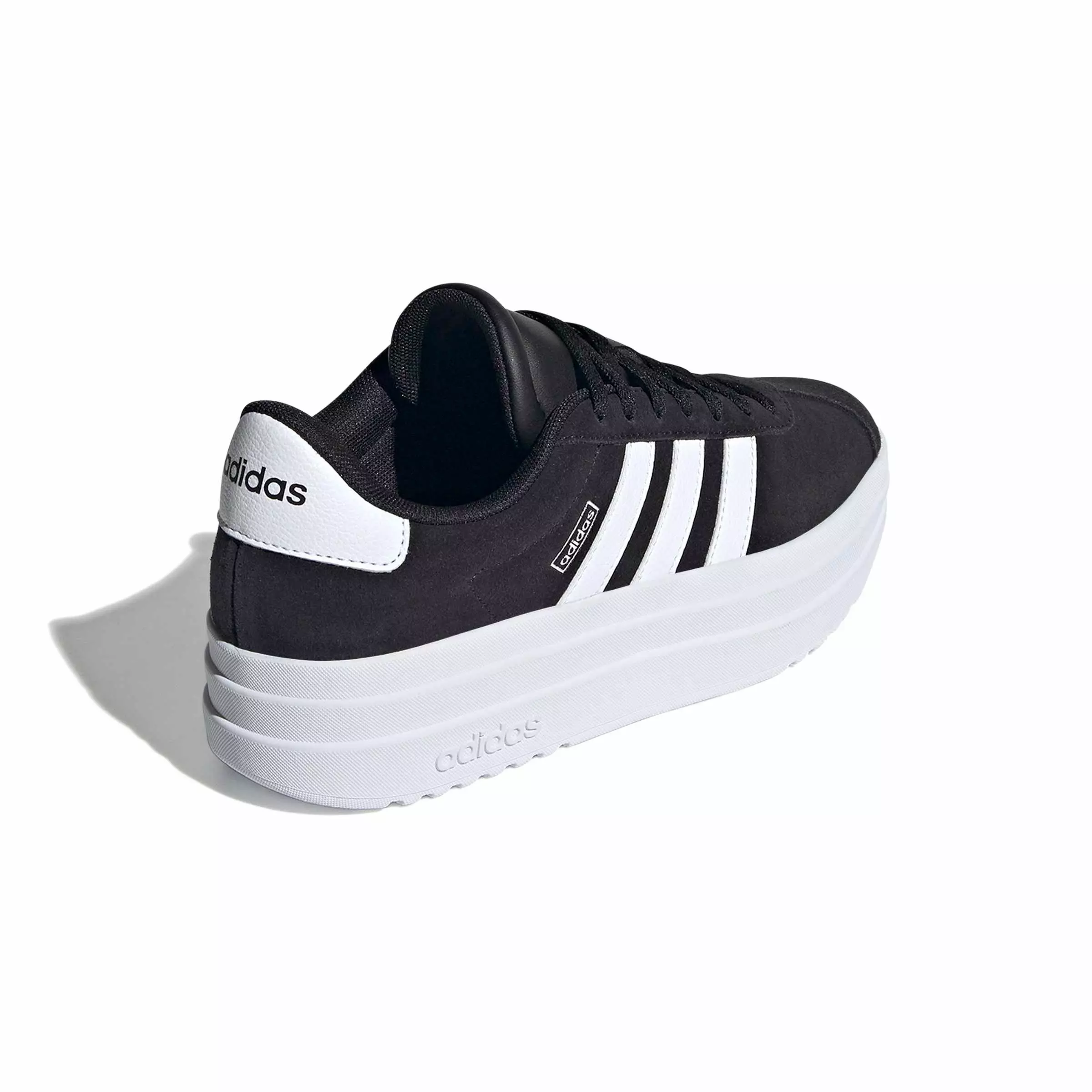 adidas VL Court Bold "Core Black/Ftwr White/Ftwr White" Grade School Boys' Shoe - BLACK/WHITE/WHITE