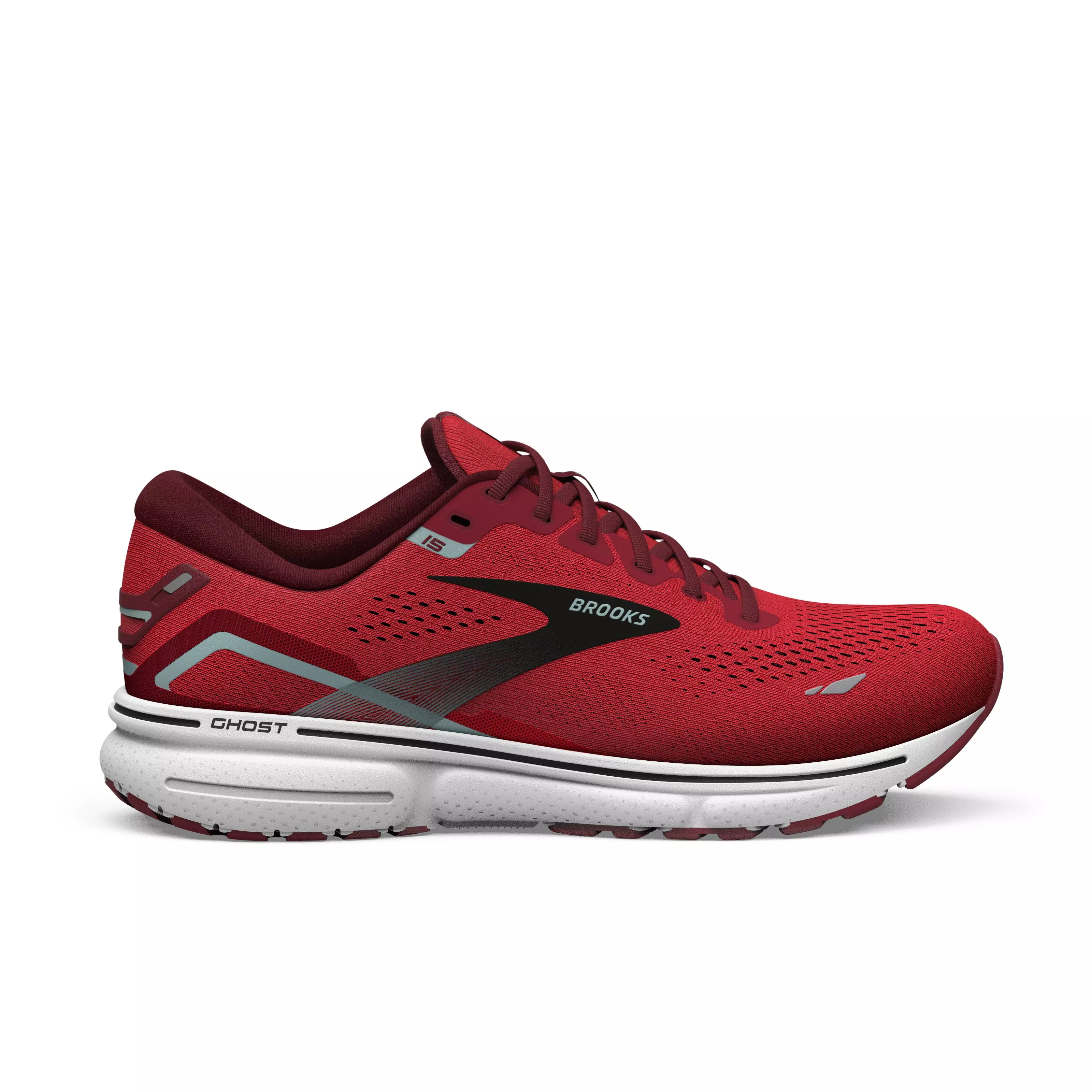 Brooks Ghost 15 "Red/Silver/Black" Men's Running Shoe - RED/SILVER/BLACK