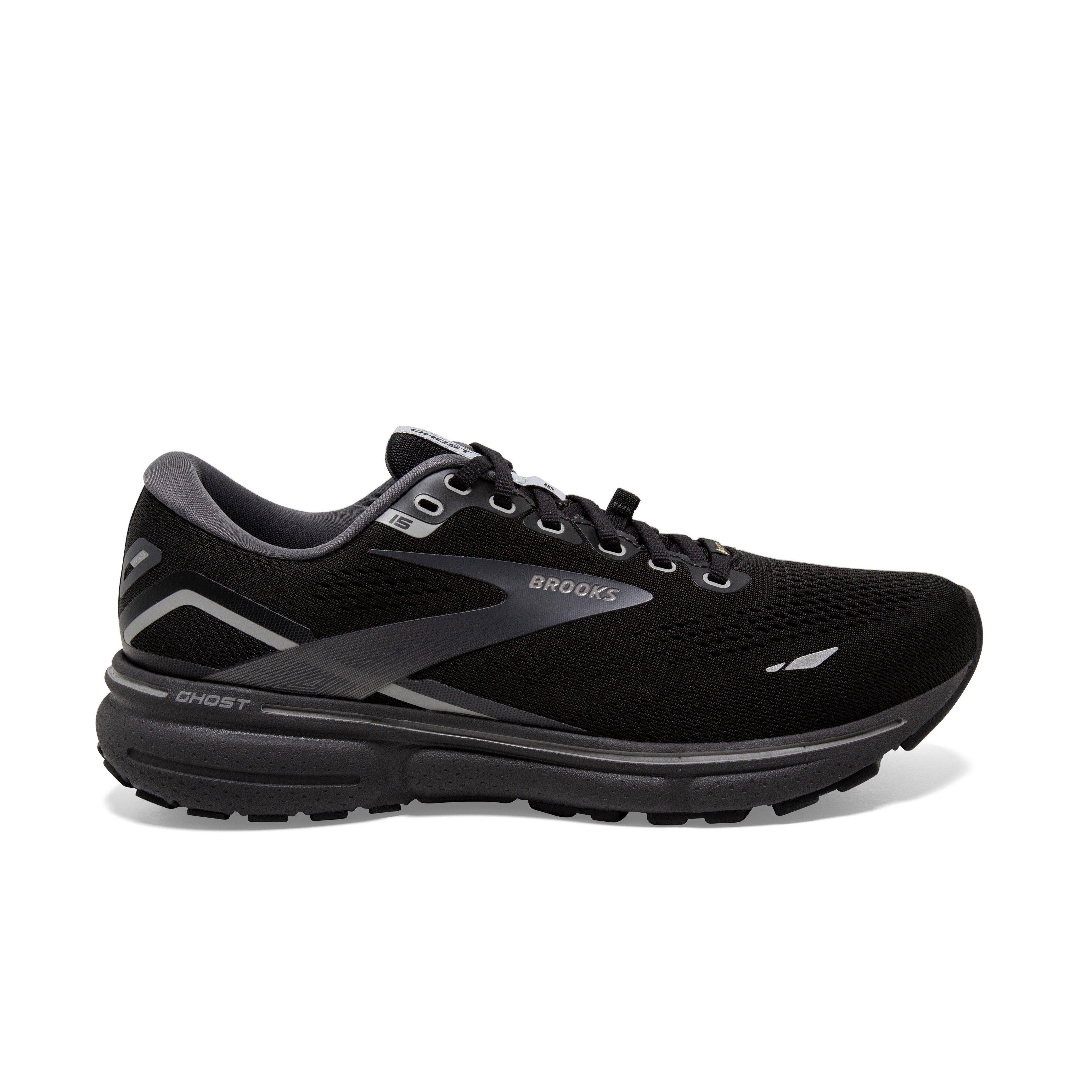 Brooks Ghost 15 GTX "Black/Blackened Pearl/Alloy" Men's Running Shoe