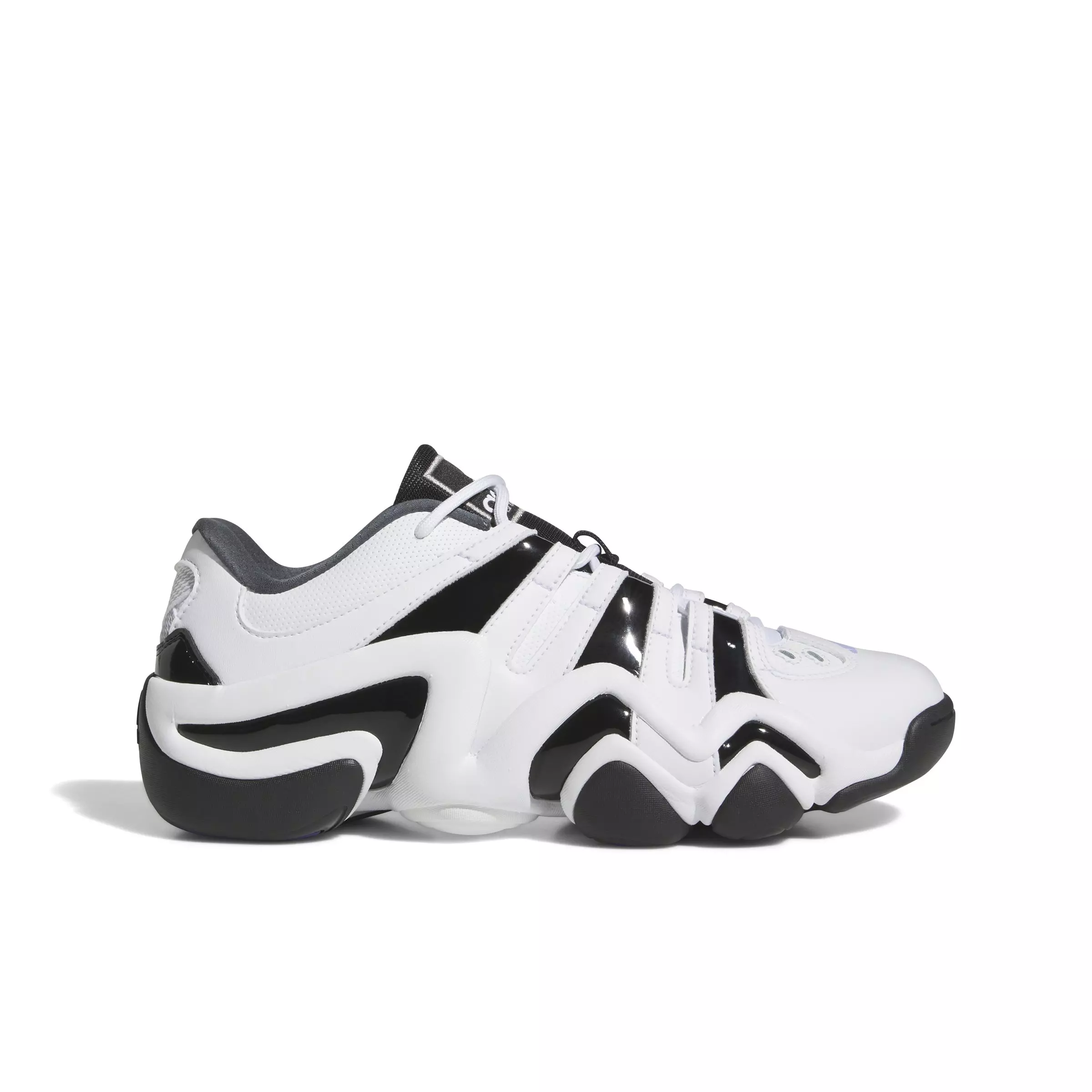 adidas Crazy 8 Low "Ftwr White/Core Black/Collegiate Purple" Unisex Shoe - WHITE/BLACK/PURPLE