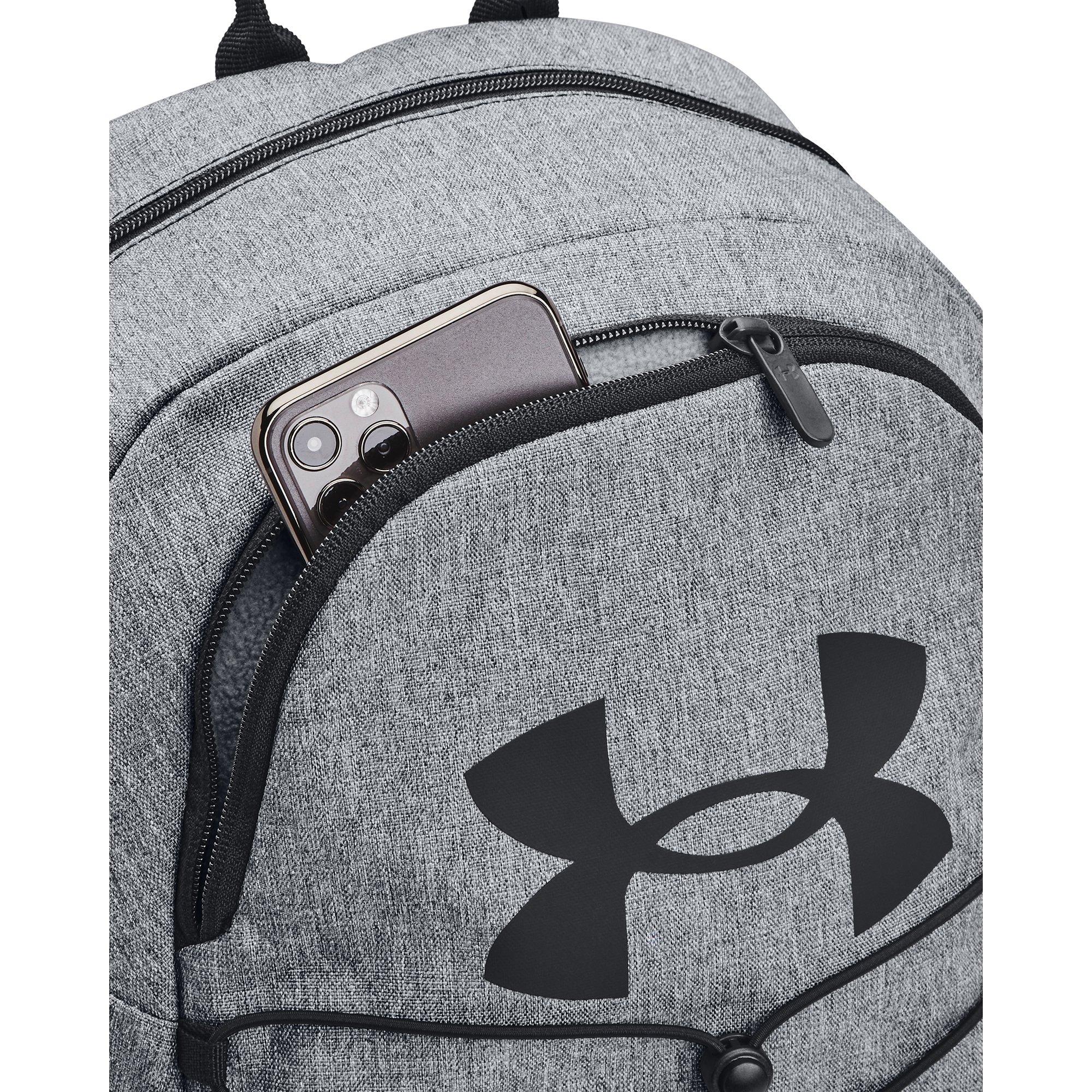 Under Armour Hustle Sport Backpack - Black/Orange - GREY/BLACK Thumbnail View 3