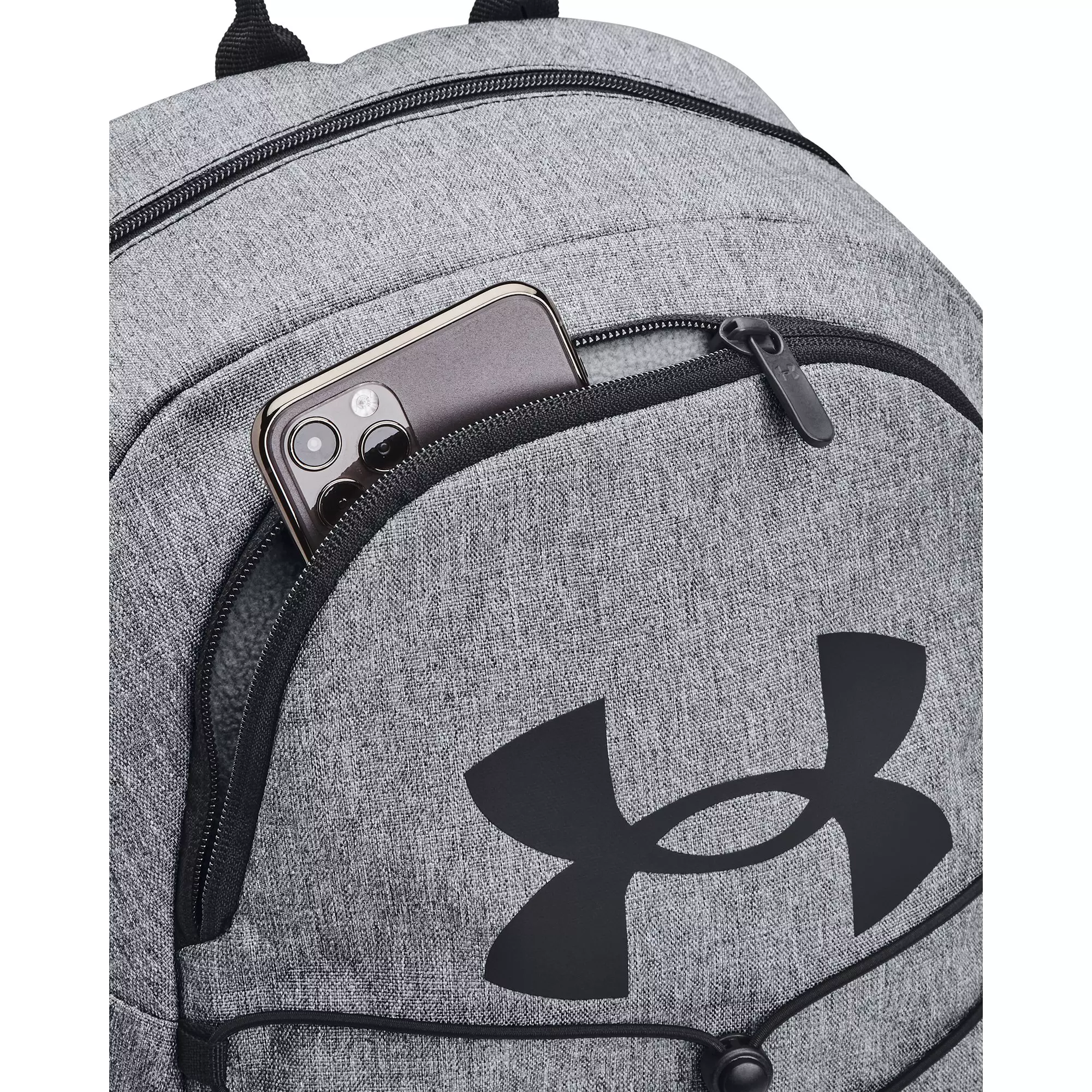 Under Armour Hustle Sport Backpack - Black/Orange - GREY/BLACK