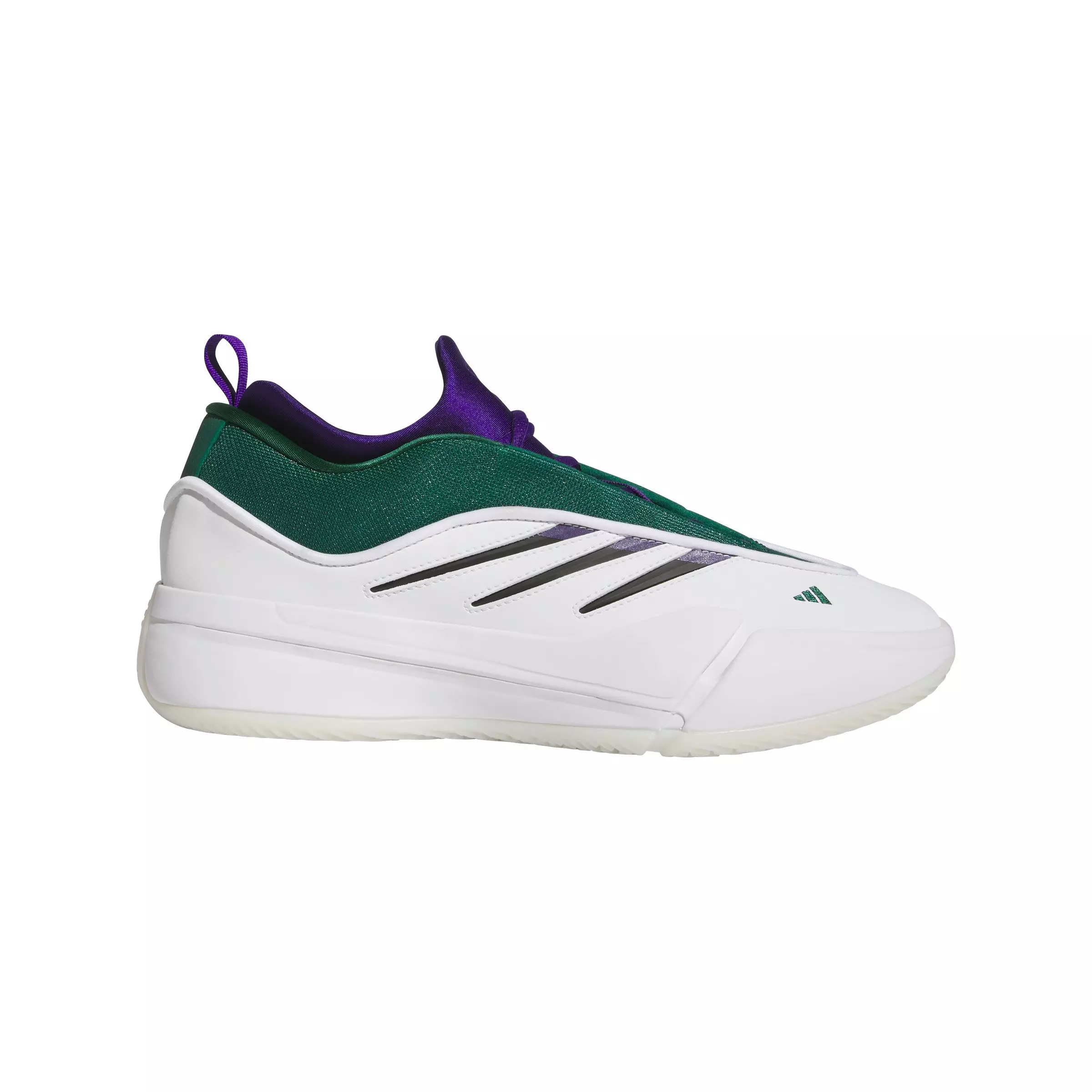 adidas Lillard Dame 9 Low Trainer "Ftwr White/Core Black/Collegiate Green" Unisex Basketball Shoe - WHITE/BLACK/GREEN