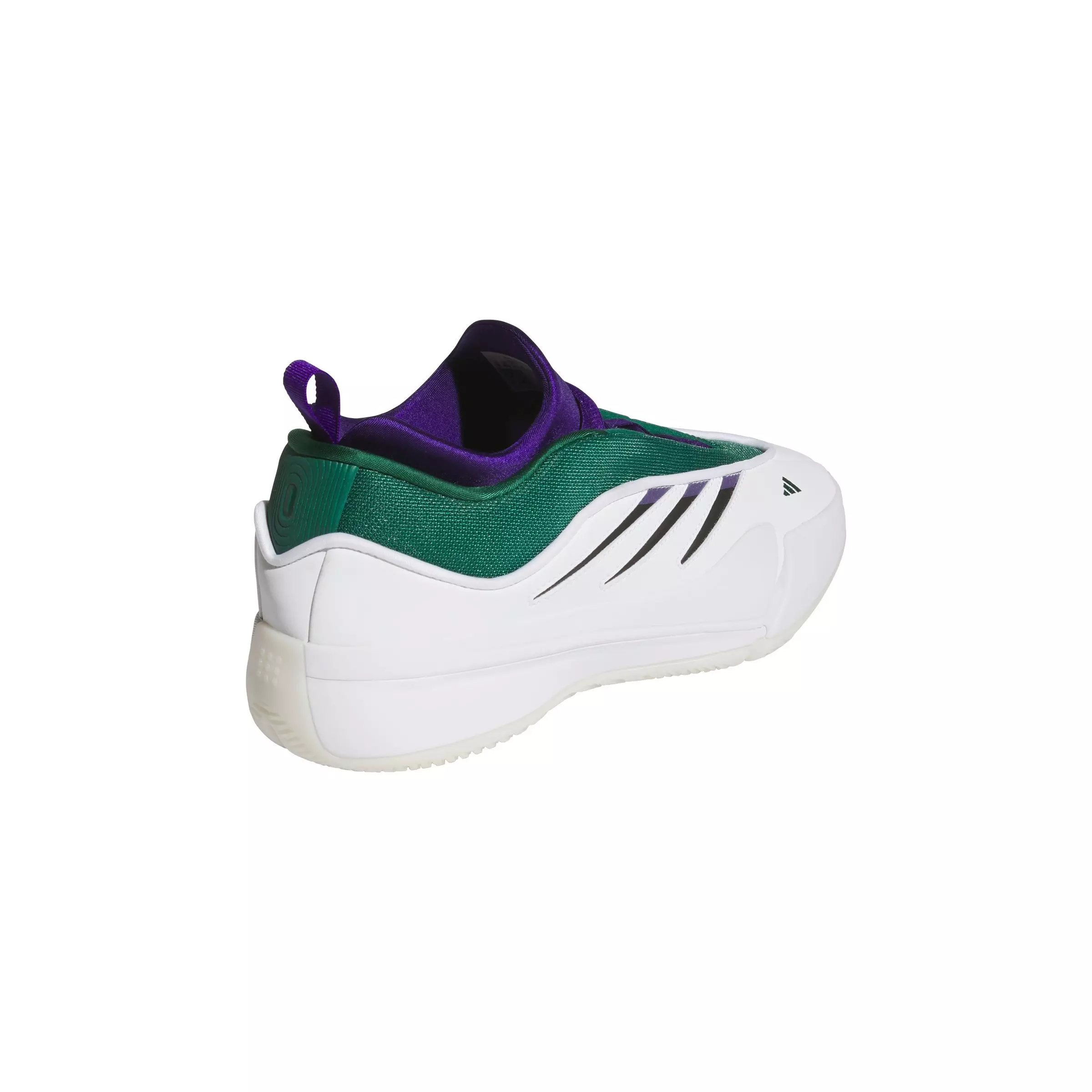 adidas Lillard Dame 9 Low Trainer "Ftwr White/Core Black/Collegiate Green" Unisex Basketball Shoe - WHITE/BLACK/GREEN