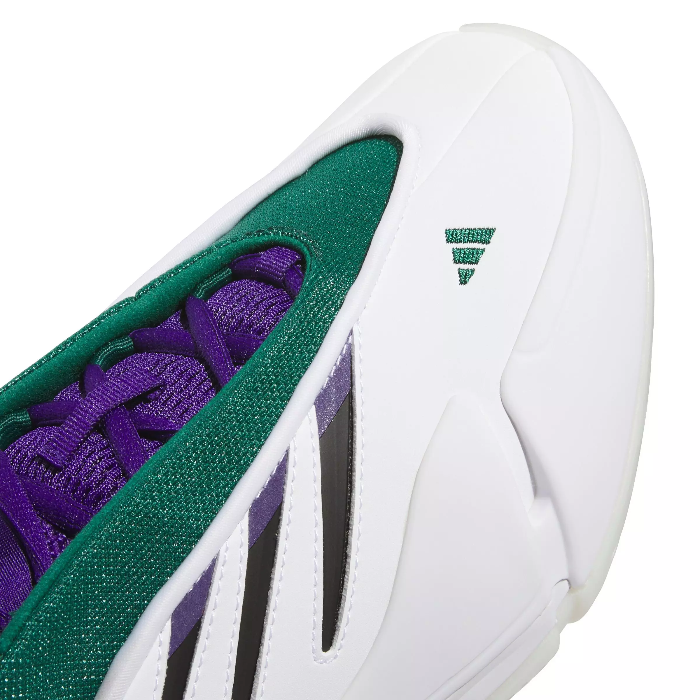 adidas Lillard Dame 9 Low Trainer "Ftwr White/Core Black/Collegiate Green" Unisex Basketball Shoe - WHITE/BLACK/GREEN