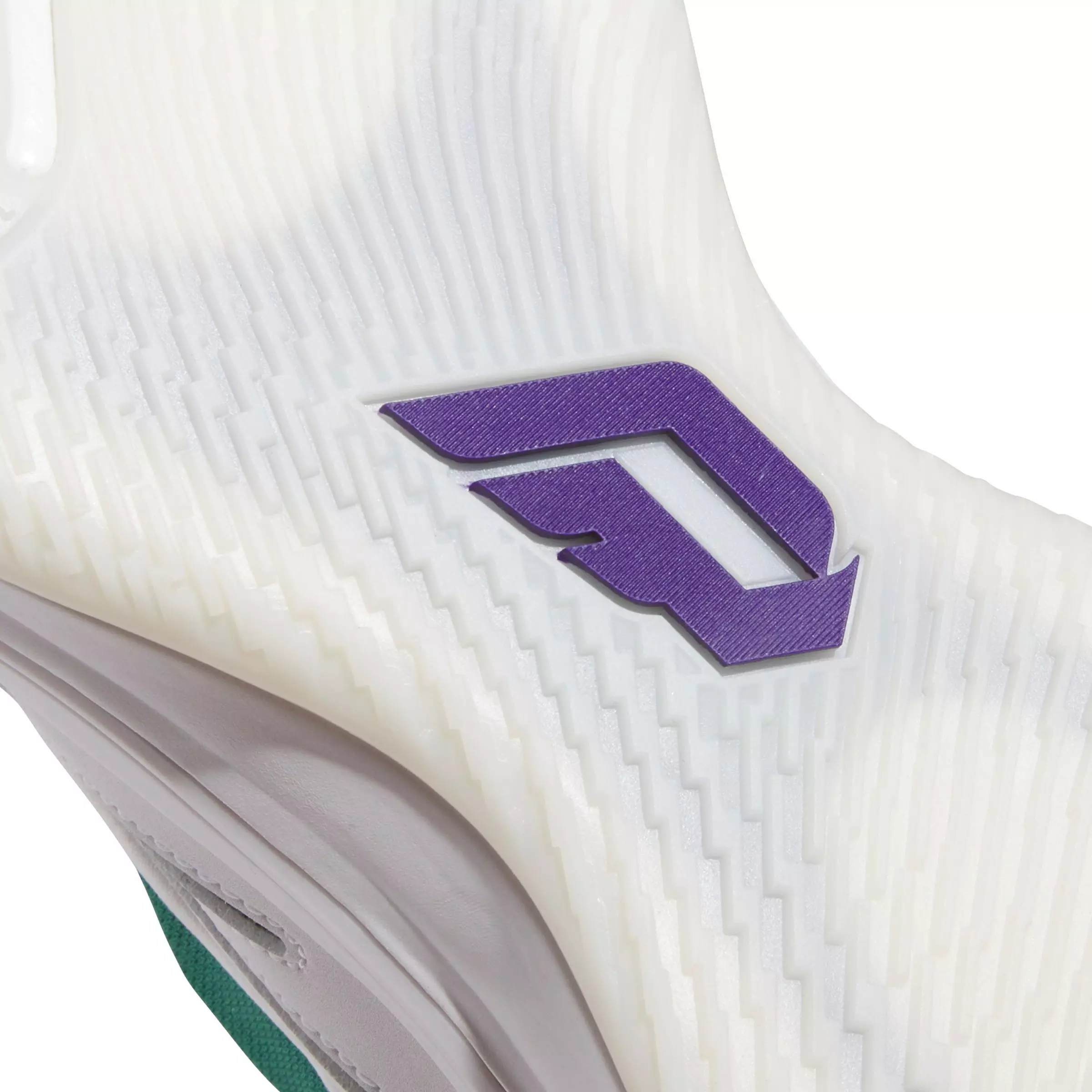 adidas Lillard Dame 9 Low Trainer "Ftwr White/Core Black/Collegiate Green" Unisex Basketball Shoe - WHITE/BLACK/GREEN