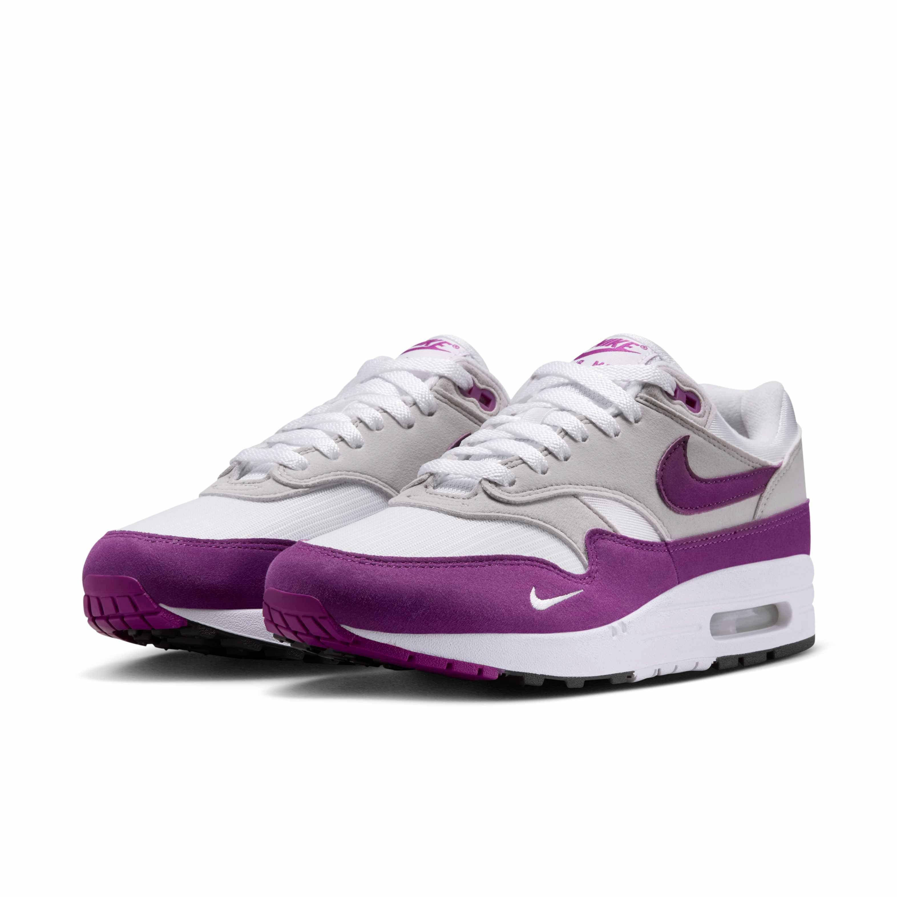 Nike Air Max 1 '87 SWSH "White/Neutral Grey/Black/Bold Berry" Women's Shoe - WHITE/GREY/BLACK/BERRY Thumbnail View 3