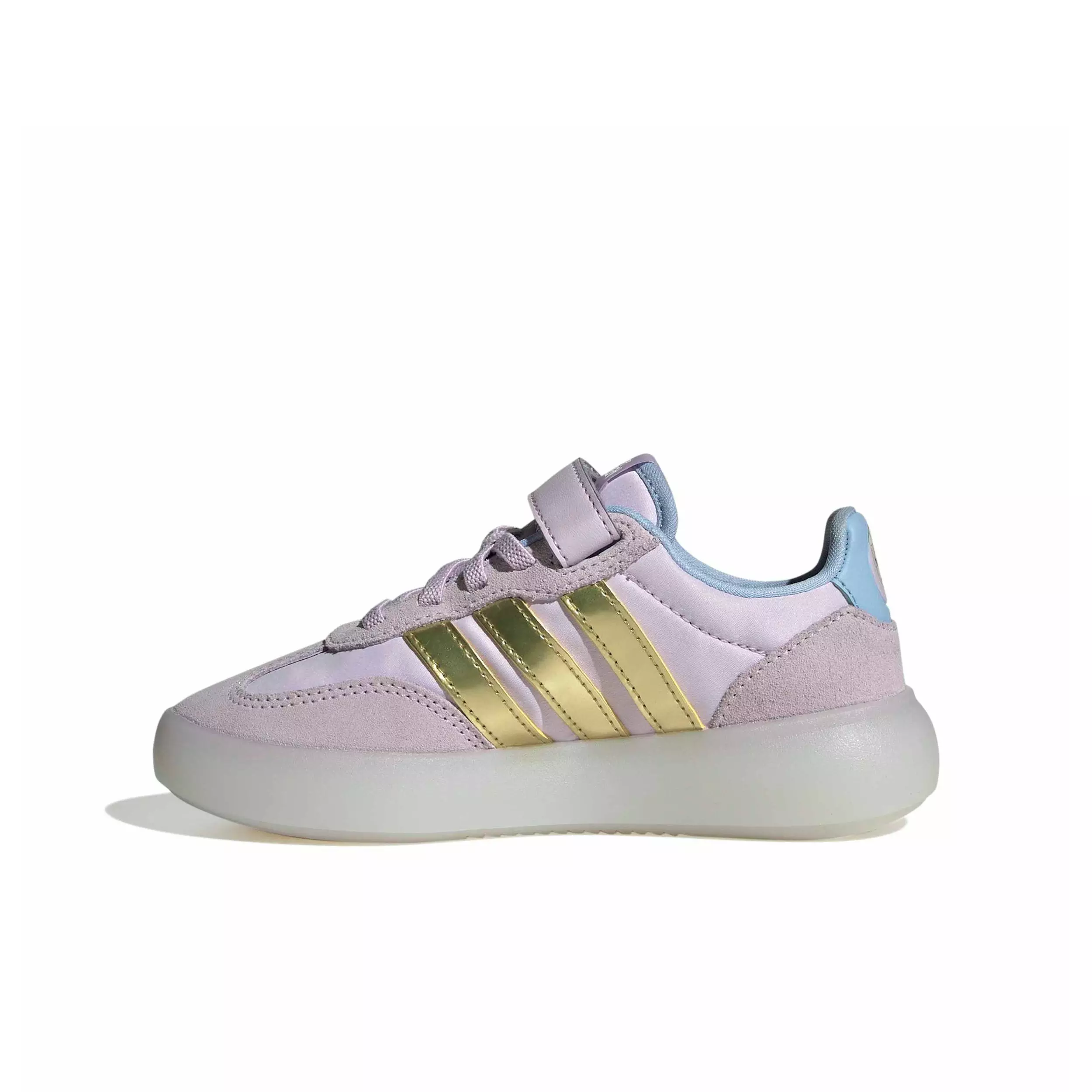 adidas Disney Frozen Barreda Decode "Ice Lavender/Gold Metallic/Glow Blue" Preschool Girls' Shoe - LAVENDER/GOLD/BLUE
