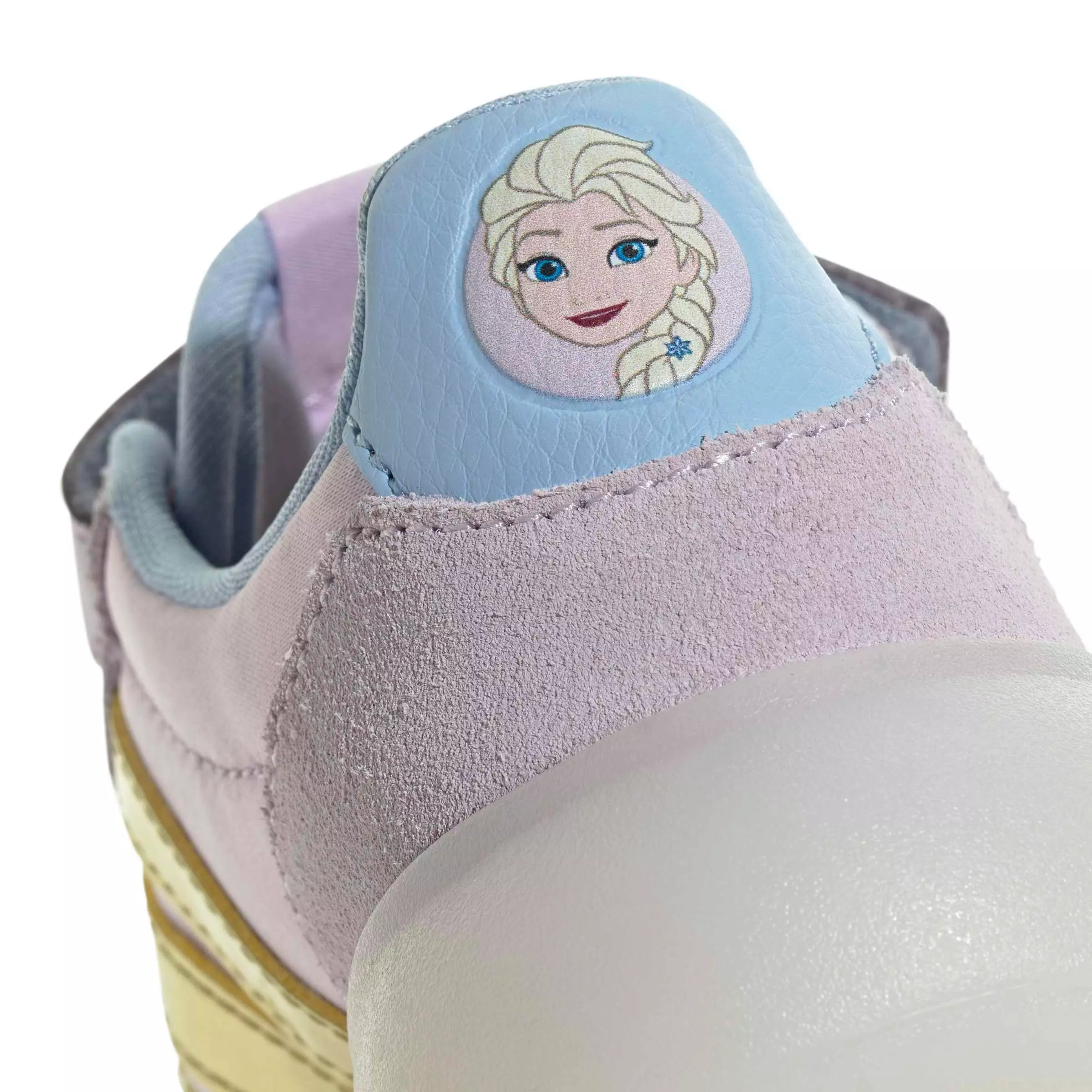 adidas Disney Frozen Barreda Decode "Ice Lavender/Gold Metallic/Glow Blue" Preschool Girls' Shoe - LAVENDER/GOLD/BLUE