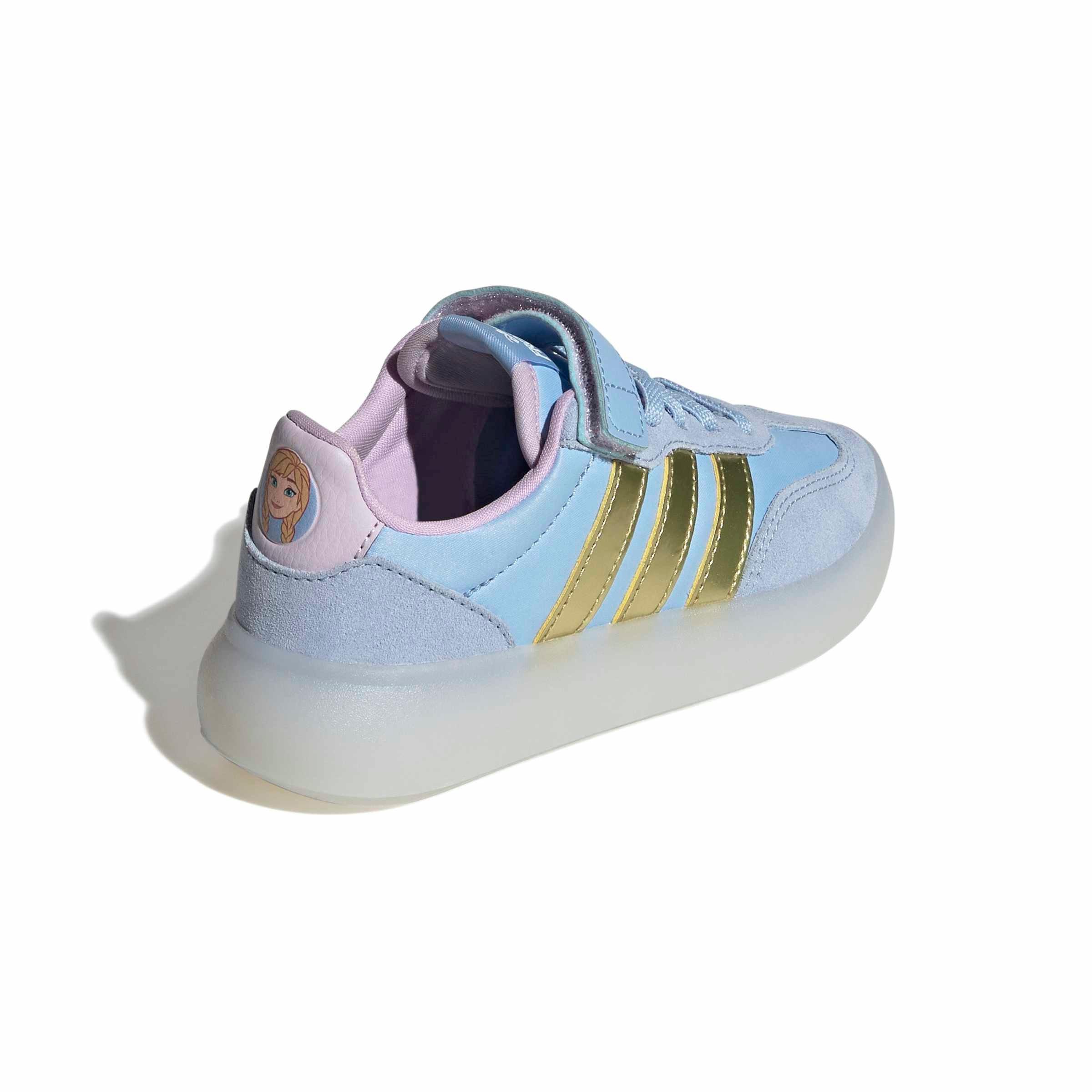 adidas Disney Frozen Barreda Decode Preschool Girls' "Glow Blue/Gold Metallic/Ice Lavender" Shoe