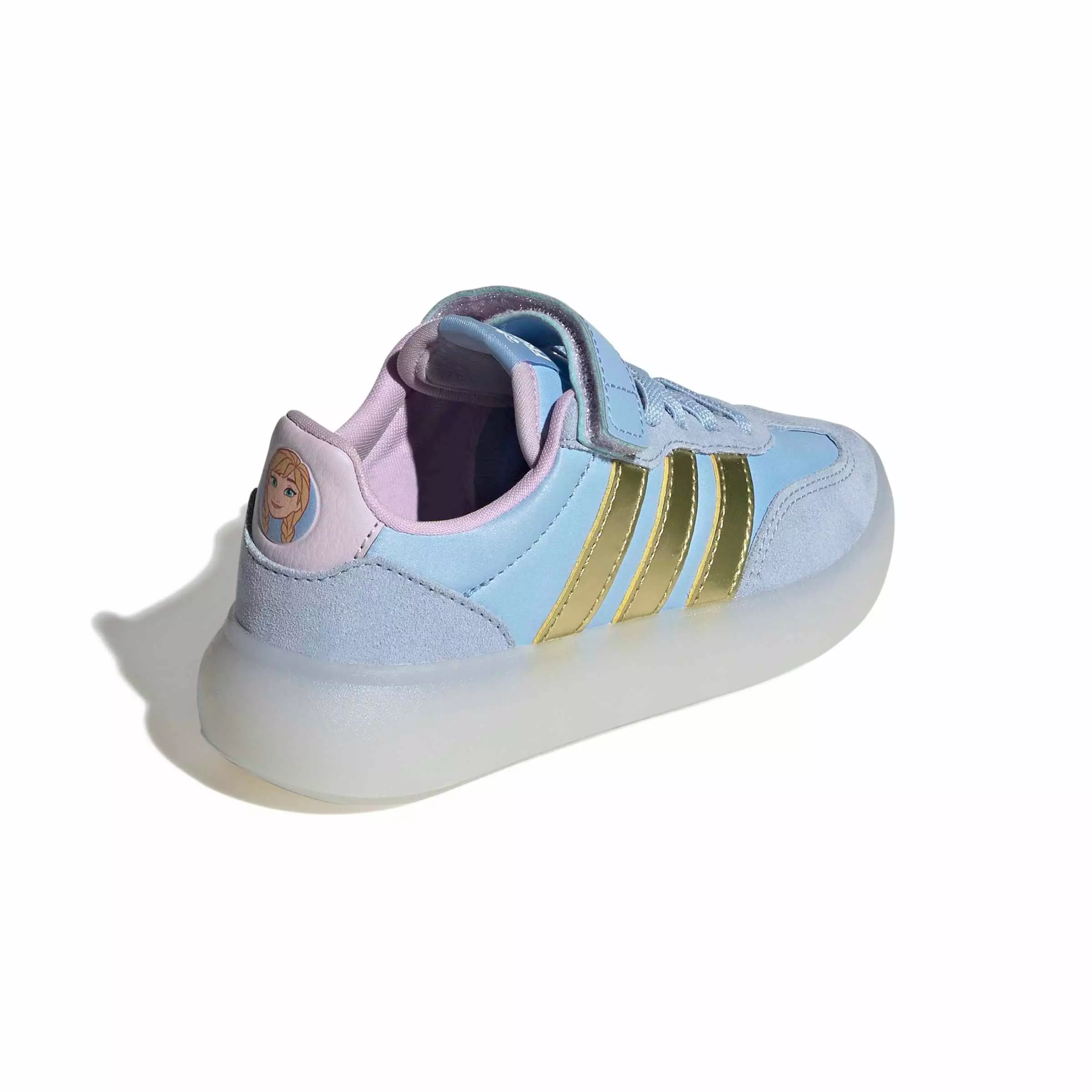 adidas Disney Frozen Barreda Decode "Glow Blue/Gold Metallic/Ice Lavender" Preschool Girls' Shoe - BLUE/GOLD/LAVENDER