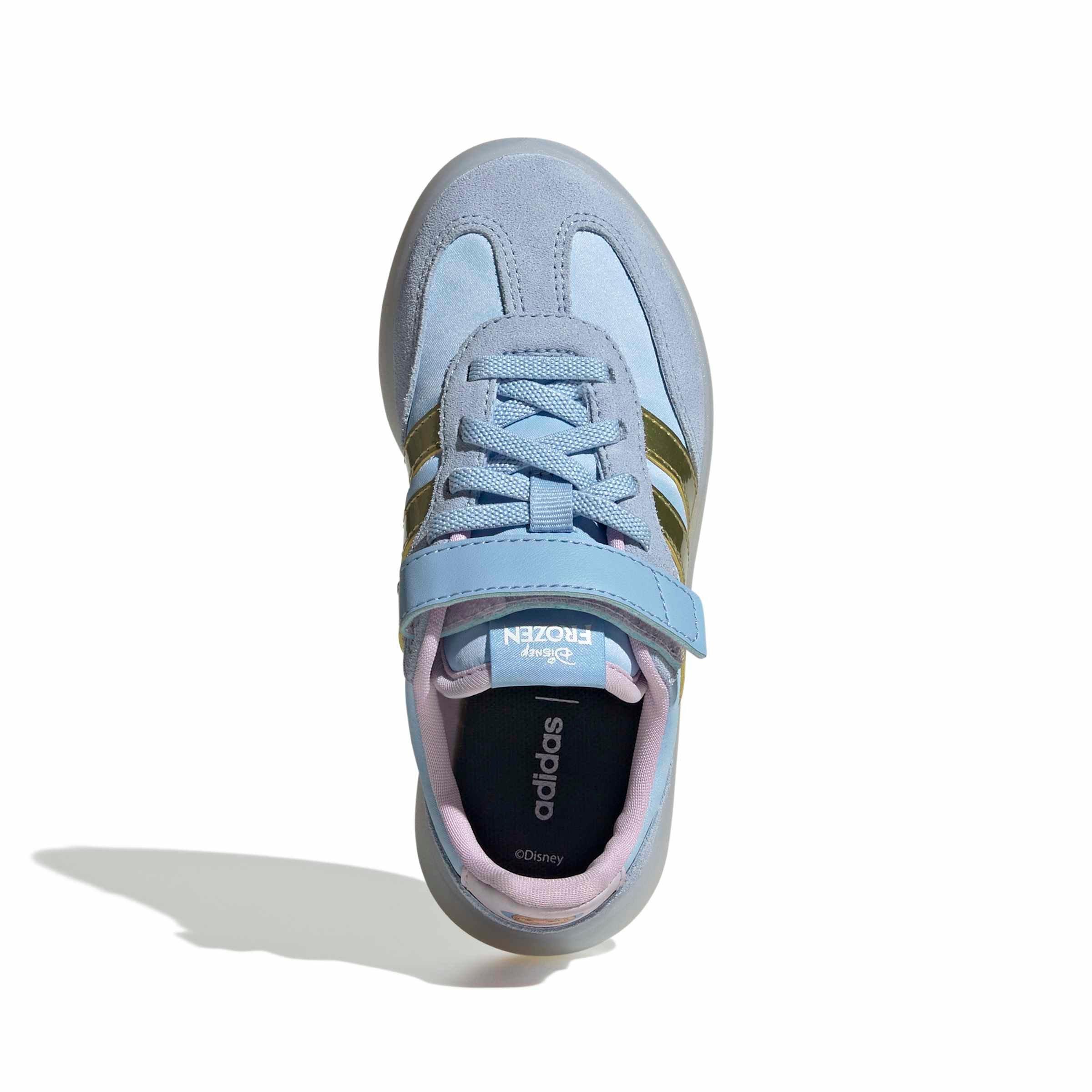 adidas Disney Frozen Barreda Decode Preschool Girls' "Glow Blue/Gold Metallic/Ice Lavender" Shoe