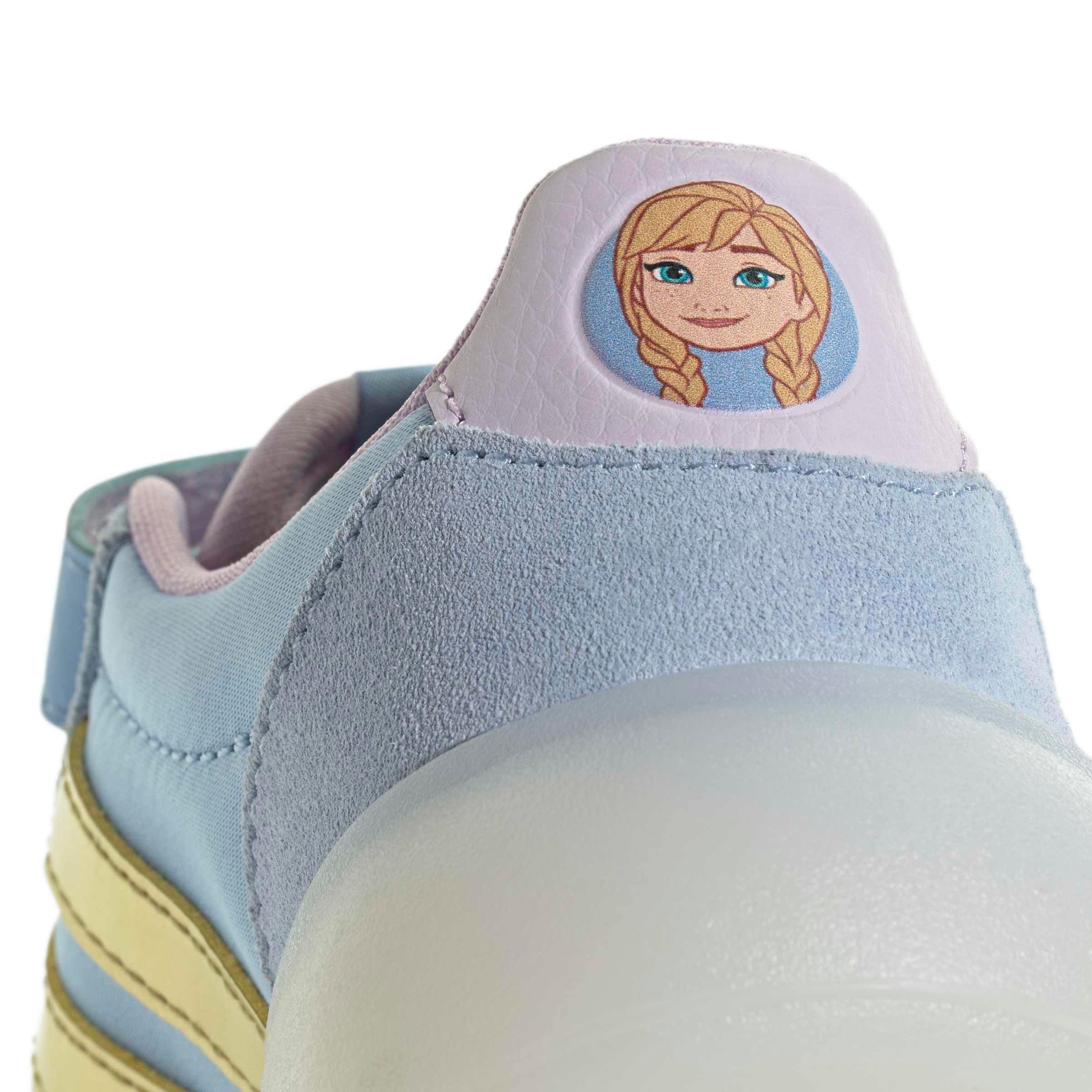 adidas Disney Frozen Barreda Decode Preschool Girls' "Glow Blue/Gold Metallic/Ice Lavender" Shoe