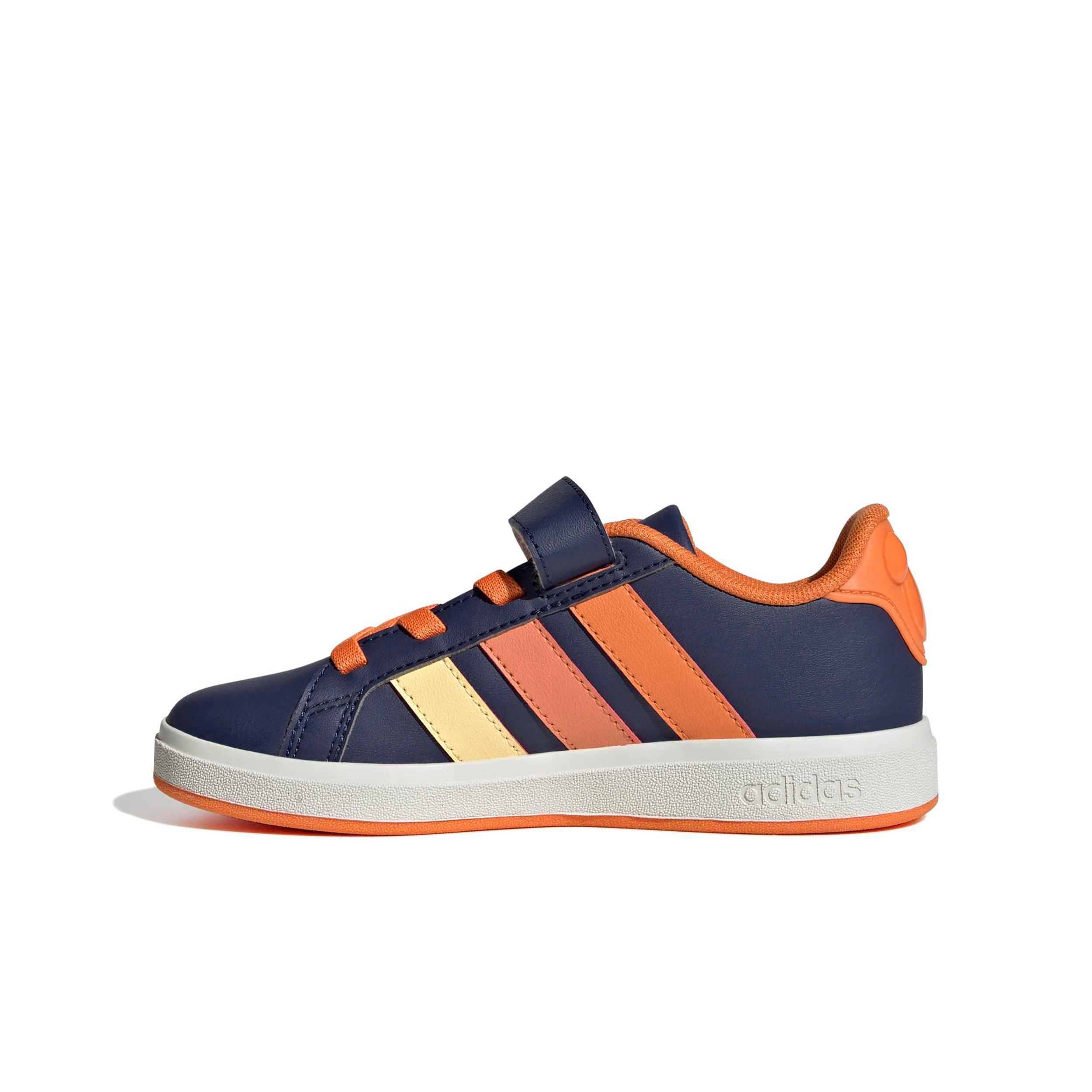 adidas Disney Mickey Mouse Grand Court Preschool Boys' "Dark Blue/Ice Tangerine/Pure Orange" Shoe