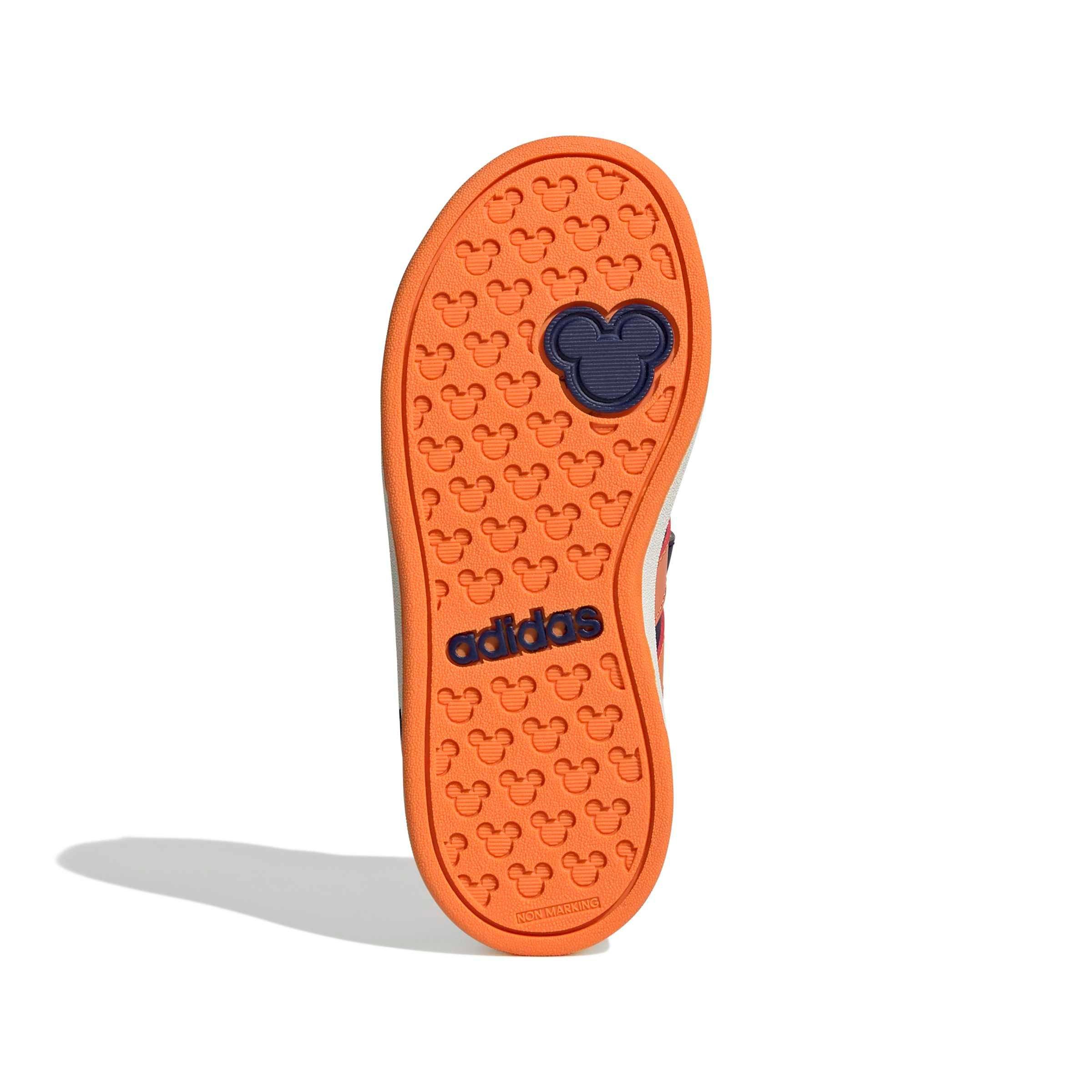 adidas Disney Mickey Mouse Grand Court Preschool Boys' "Dark Blue/Ice Tangerine/Pure Orange" Shoe