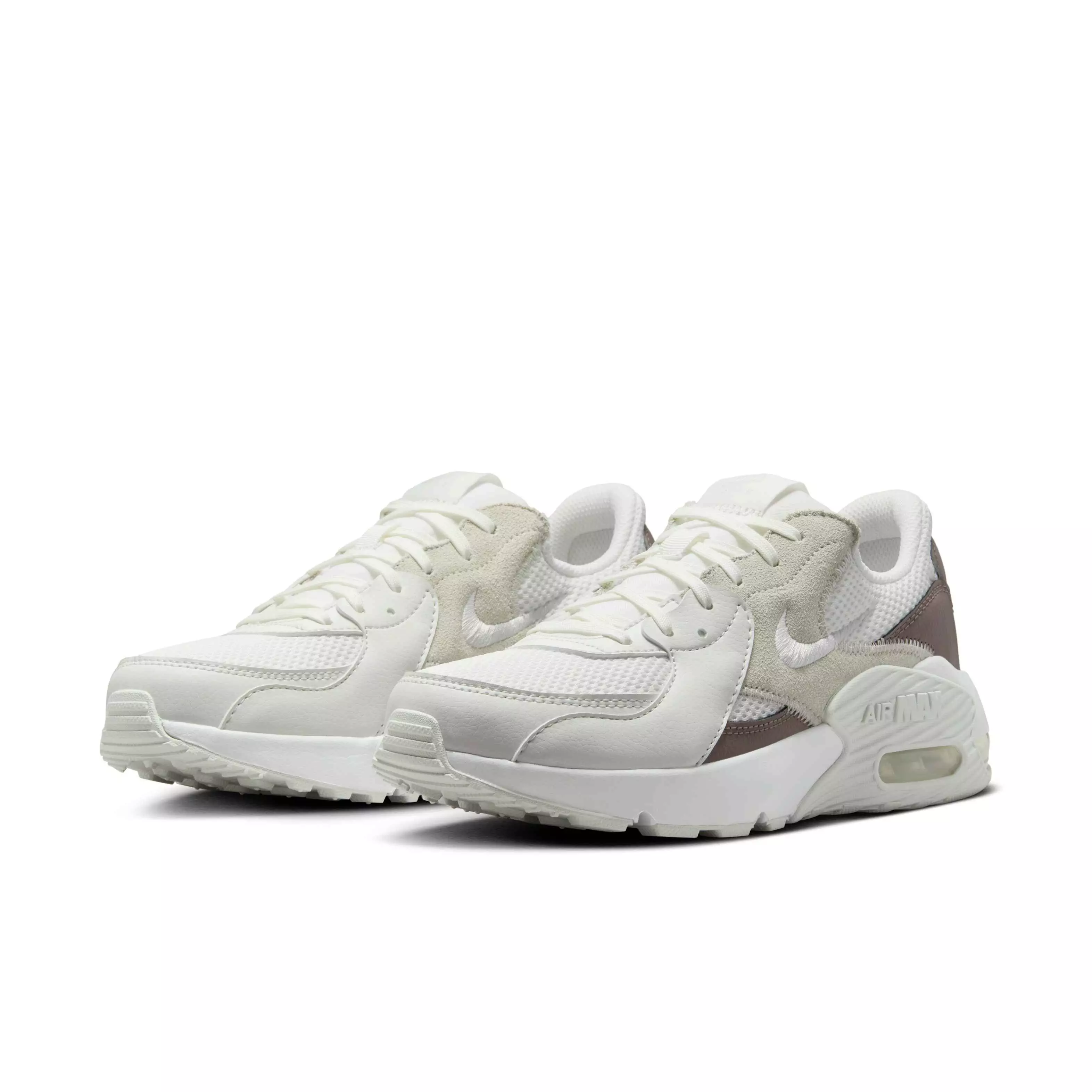 Nike Air Max Excee "Summit White/Mink Brown/White/Platinum Tint" Women's Shoe - WHITE/BROWN/WHITE/PLATINUM