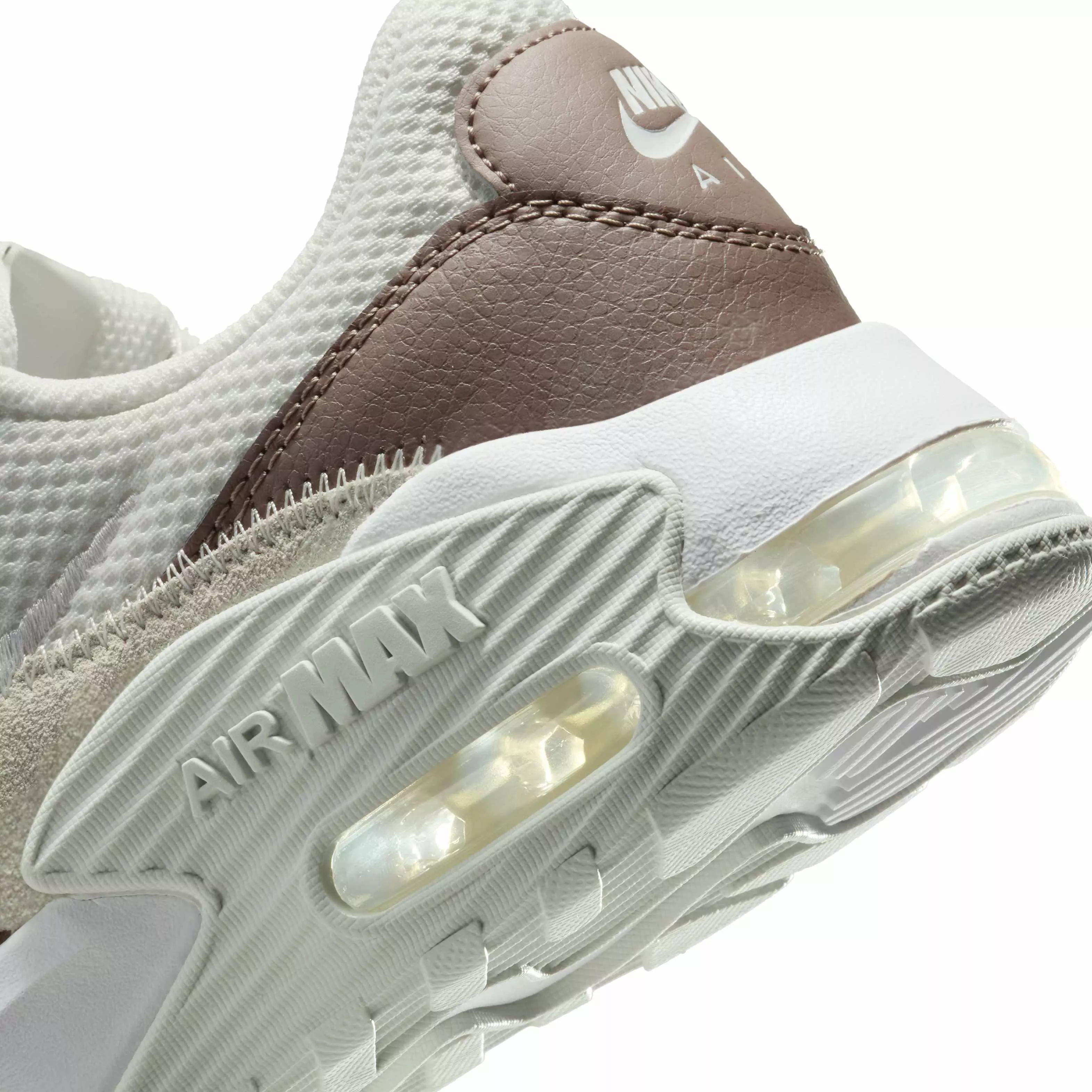 Nike Air Max Excee "Summit White/Mink Brown/White/Platinum Tint" Women's Shoe - WHITE/BROWN/WHITE/PLATINUM