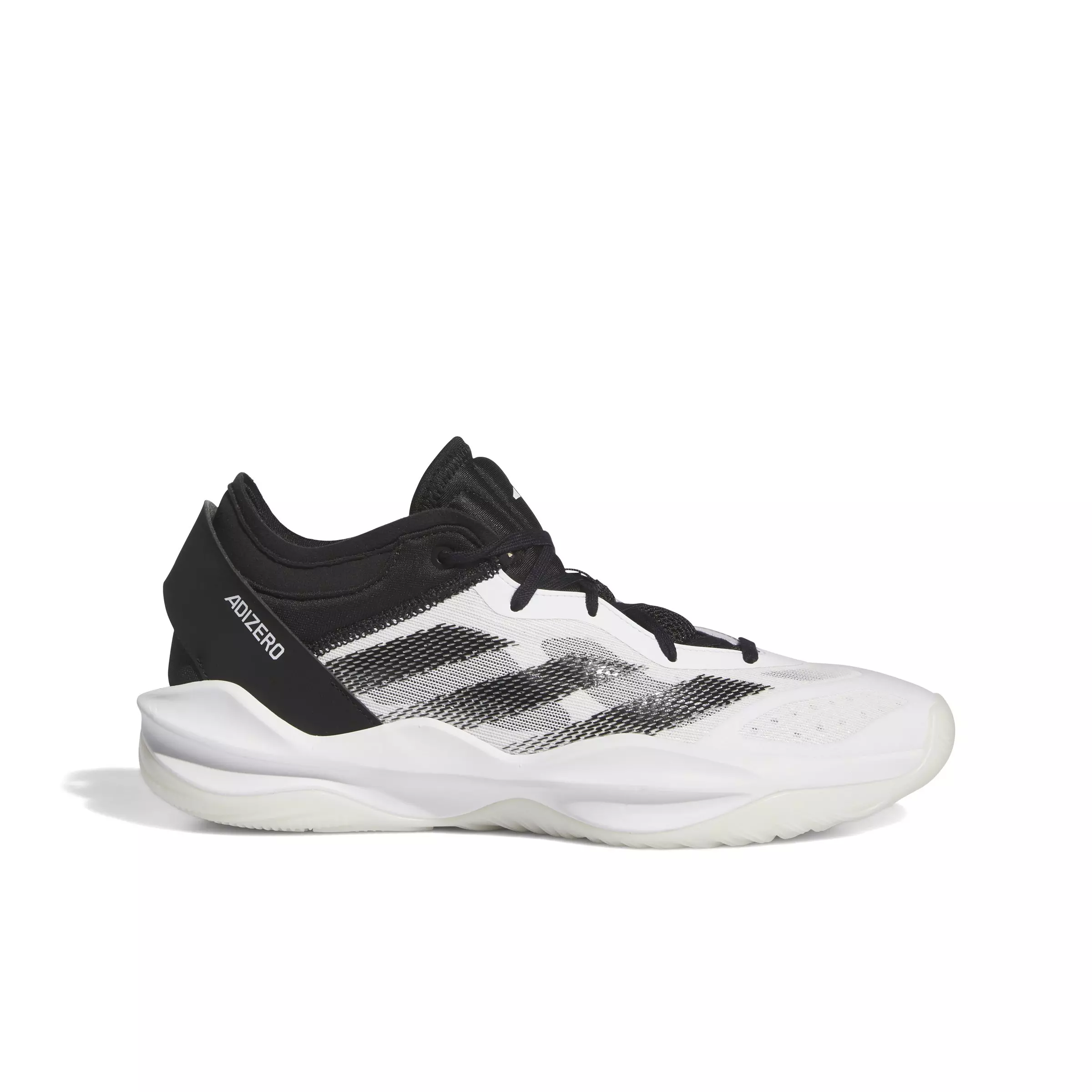 adidas Adizero Select 2.0 Low Trainer "Ftwr White/Core Black/Ftwr White" Unisex Basketball Shoe - WHITE/BLACK/WHITE