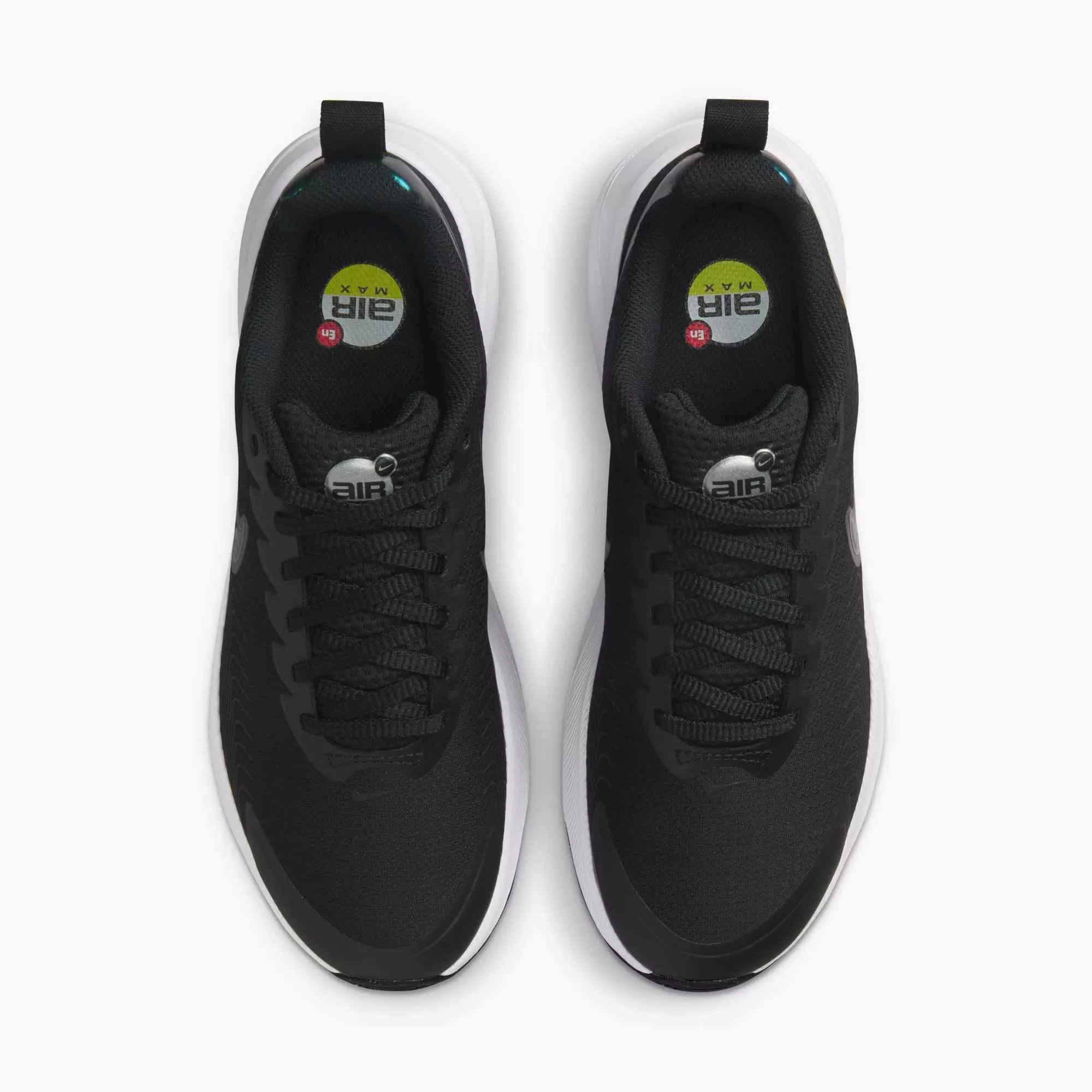 Nike Air Max Nuaxis "Black/White/Metallic Silver/Metallic Dark Grey" Women's Shoe - BLACK/WHITE/SILVER/DK GREY