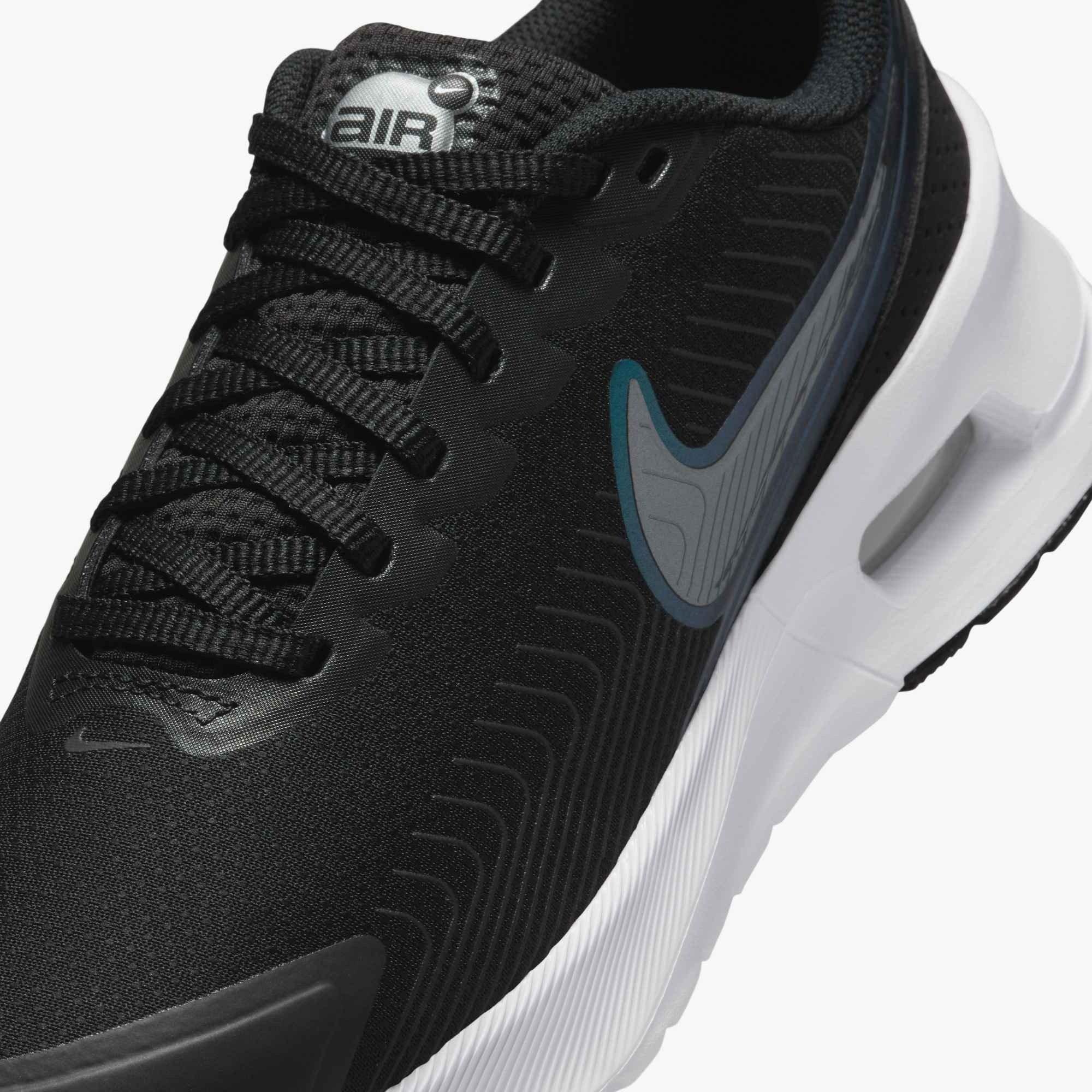 Nike Air Max Nuaxis "Black/White/Metallic Silver/Metallic Dark Grey" Women's Shoe - BLACK/WHITE/SILVER/DK GREY Thumbnail View 6