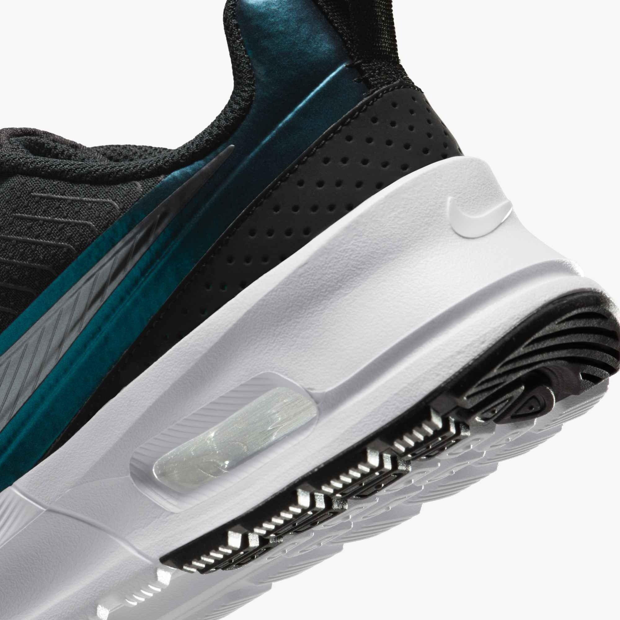 Nike Air Max Nuaxis "Black/White/Metallic Silver/Metallic Dark Grey" Women's Shoe - BLACK/WHITE/SILVER/DK GREY Thumbnail View 7