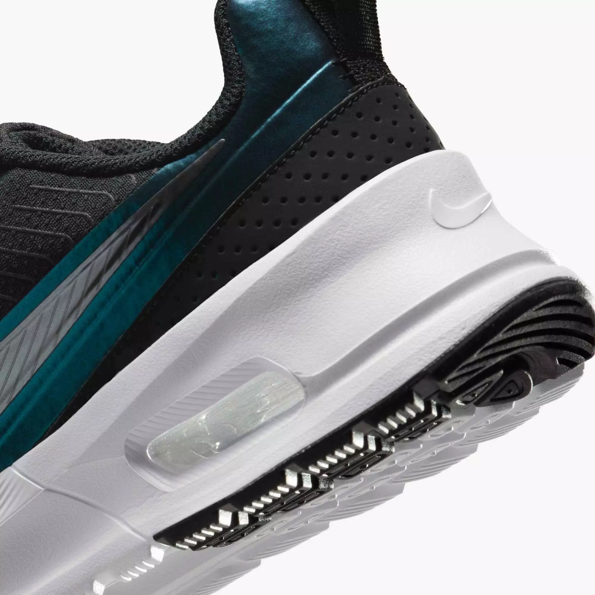 Nike Air Max Nuaxis "Black/White/Metallic Silver/Metallic Dark Grey" Women's Shoe - BLACK/WHITE/SILVER/DK GREY