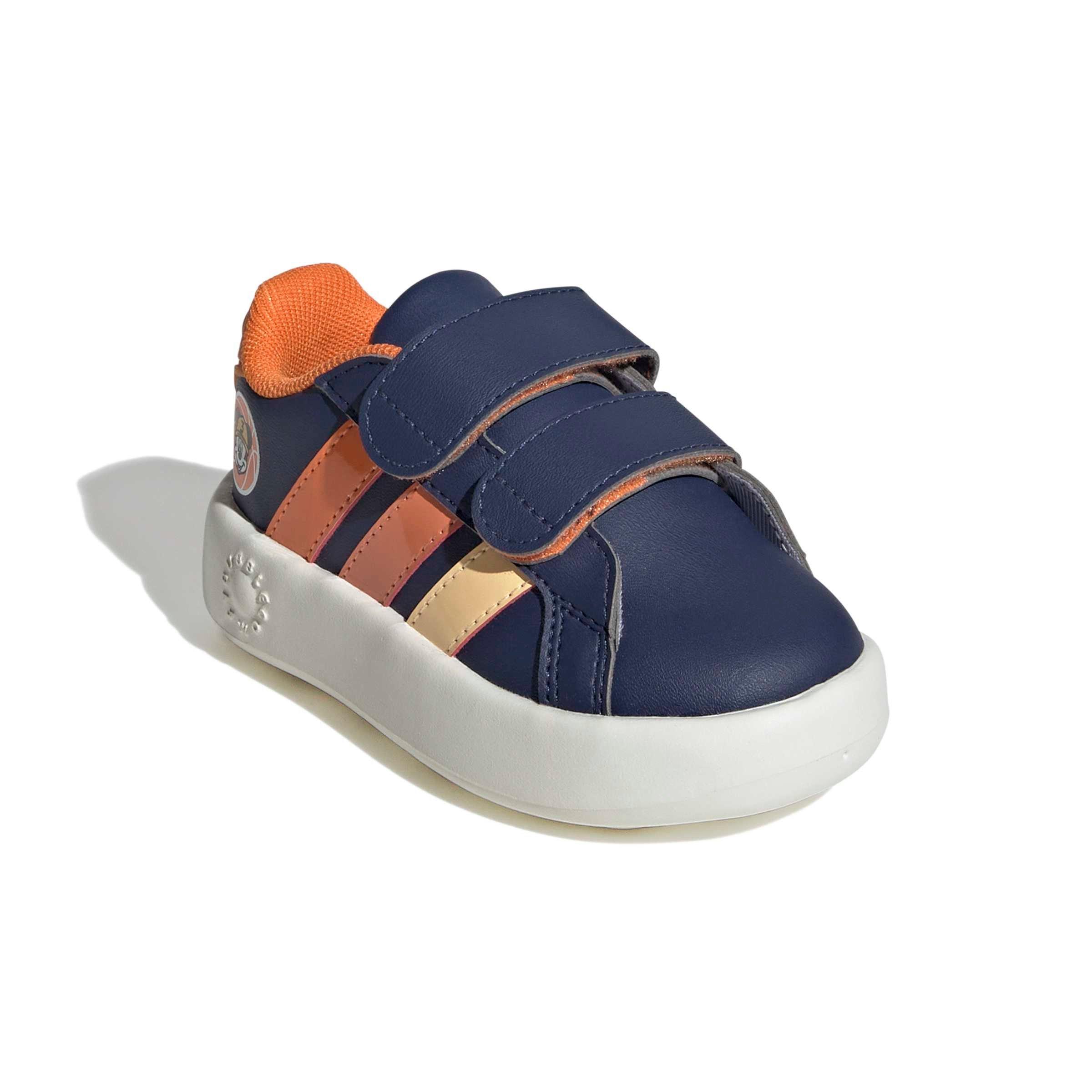 adidas x Disney Mickey Mouse Grand Court Infant Boys' "Dark Blue/Ice Tangerine/Pure Orange" Shoe