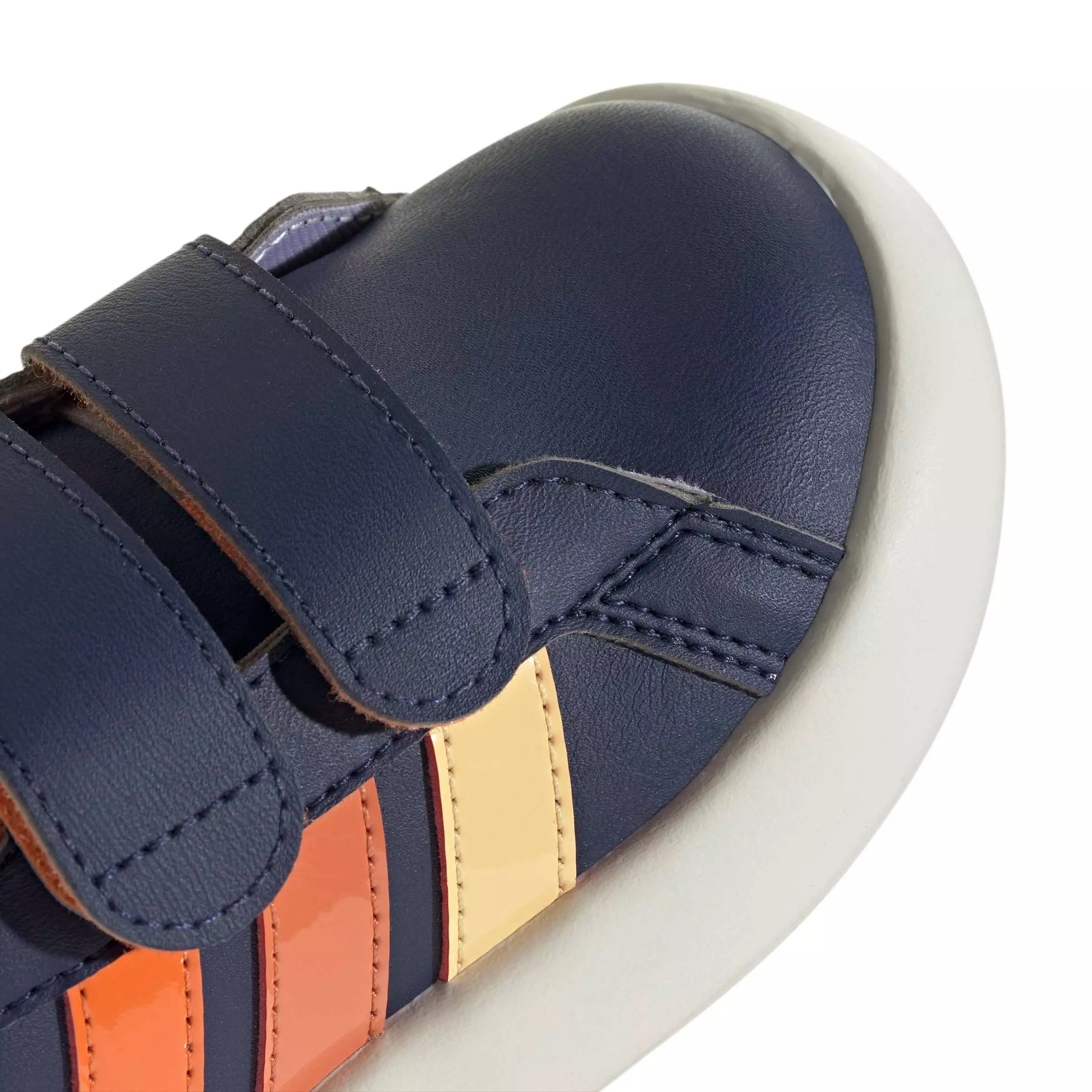 adidas x Disney Mickey Mouse Grand Court "Dark Blue/Ice Tangerine/Pure Orange" Infant Boys' Shoe - DK BLUE/TANGERINE/ORANGE