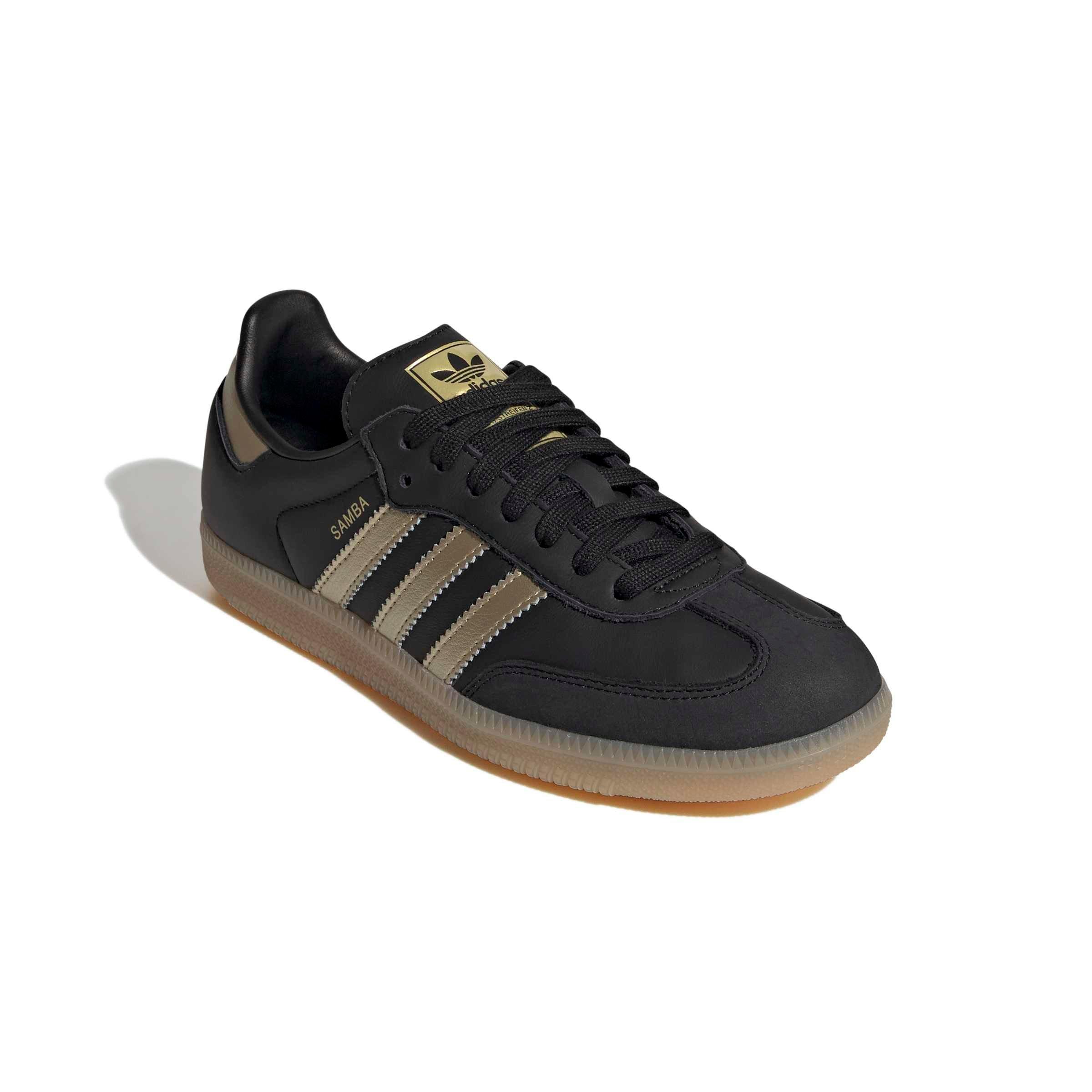 adidas Originals Samba OG "Core Black/Thermal Chrome/Gum 4" Women's Shoe - BLACK/CHROME/GUM