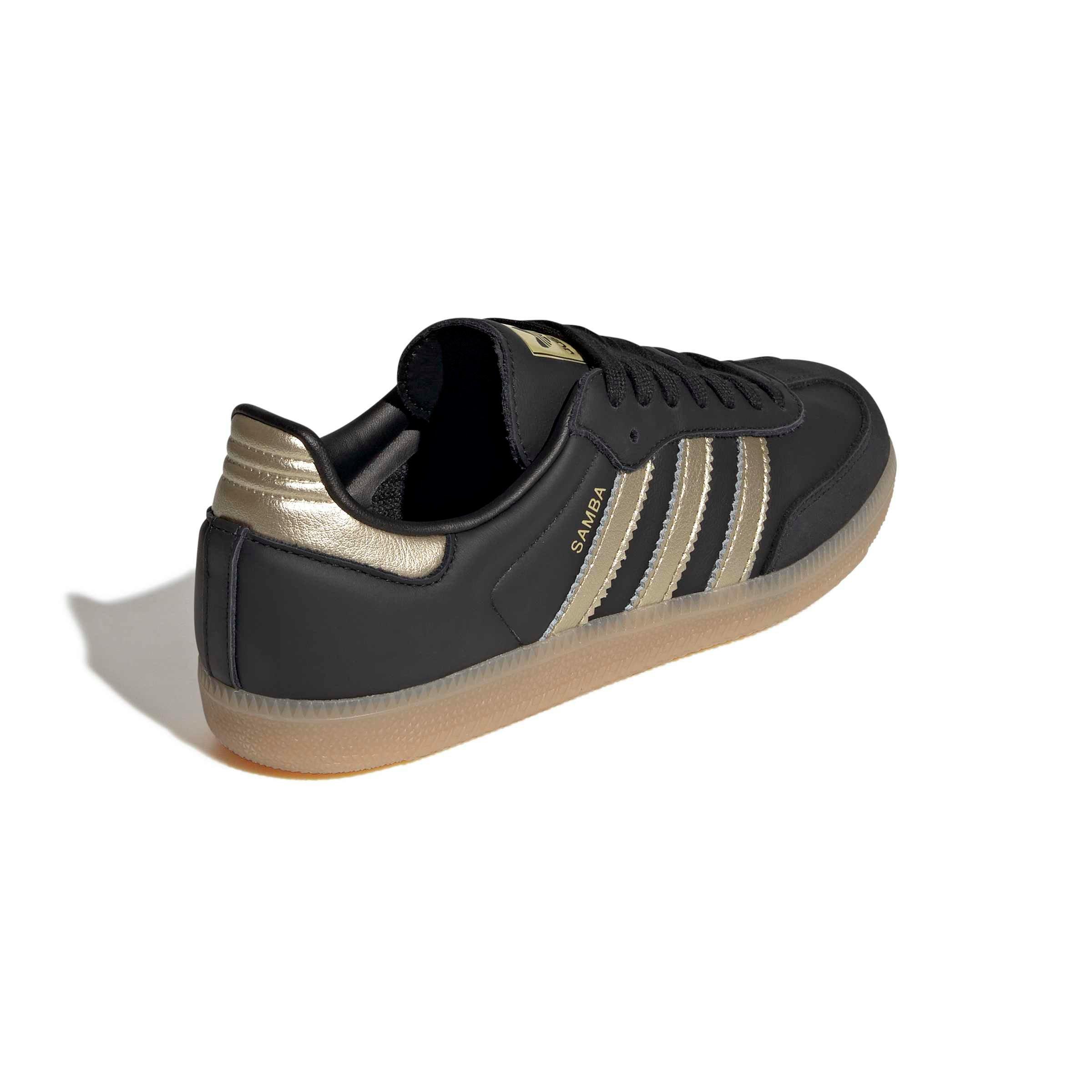 adidas Originals Samba OG "Core Black/Thermal Chrome/Gum 4" Women's Shoe - BLACK/CHROME/GUM