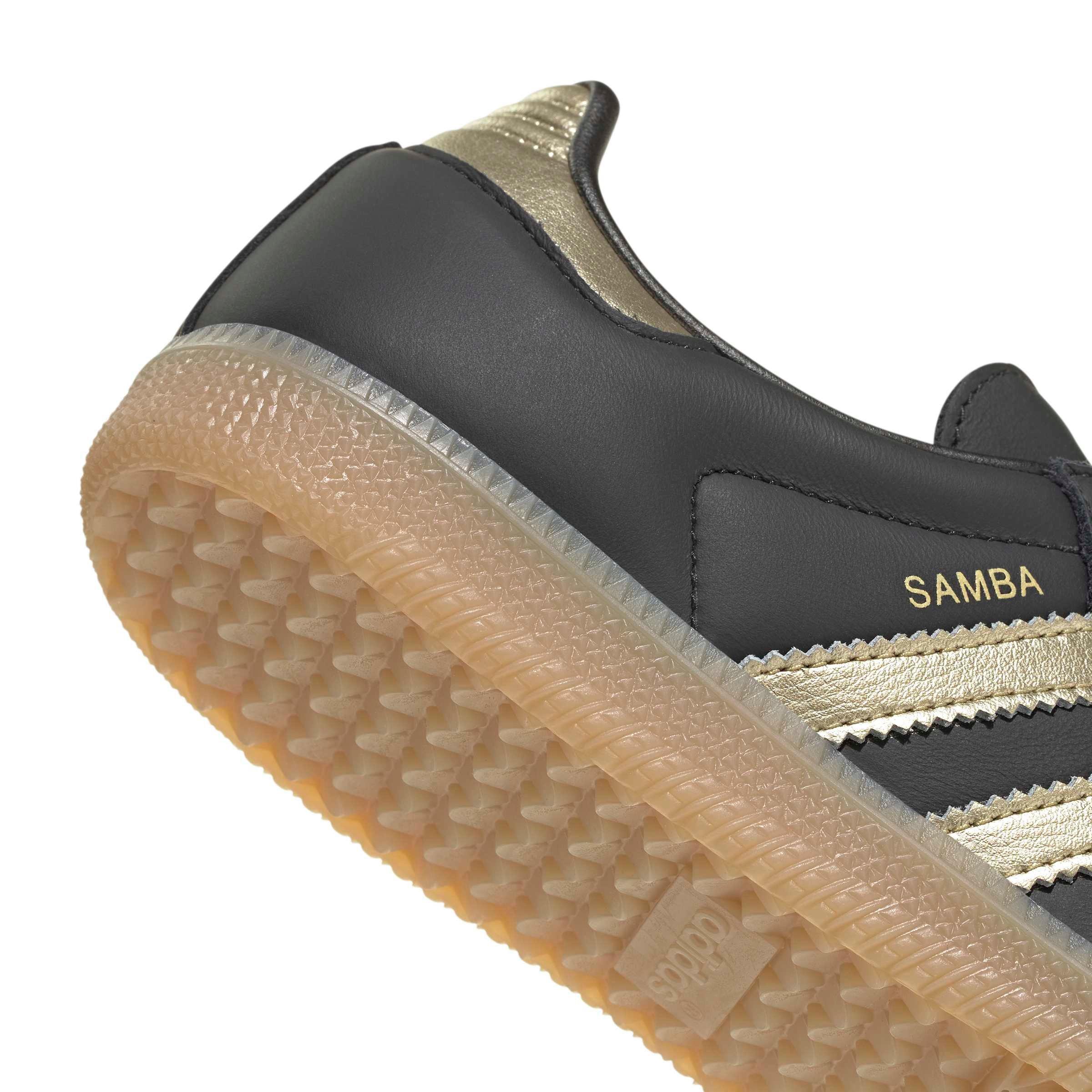 adidas Originals Samba OG "Core Black/Thermal Chrome/Gum 4" Women's Shoe - BLACK/CHROME/GUM