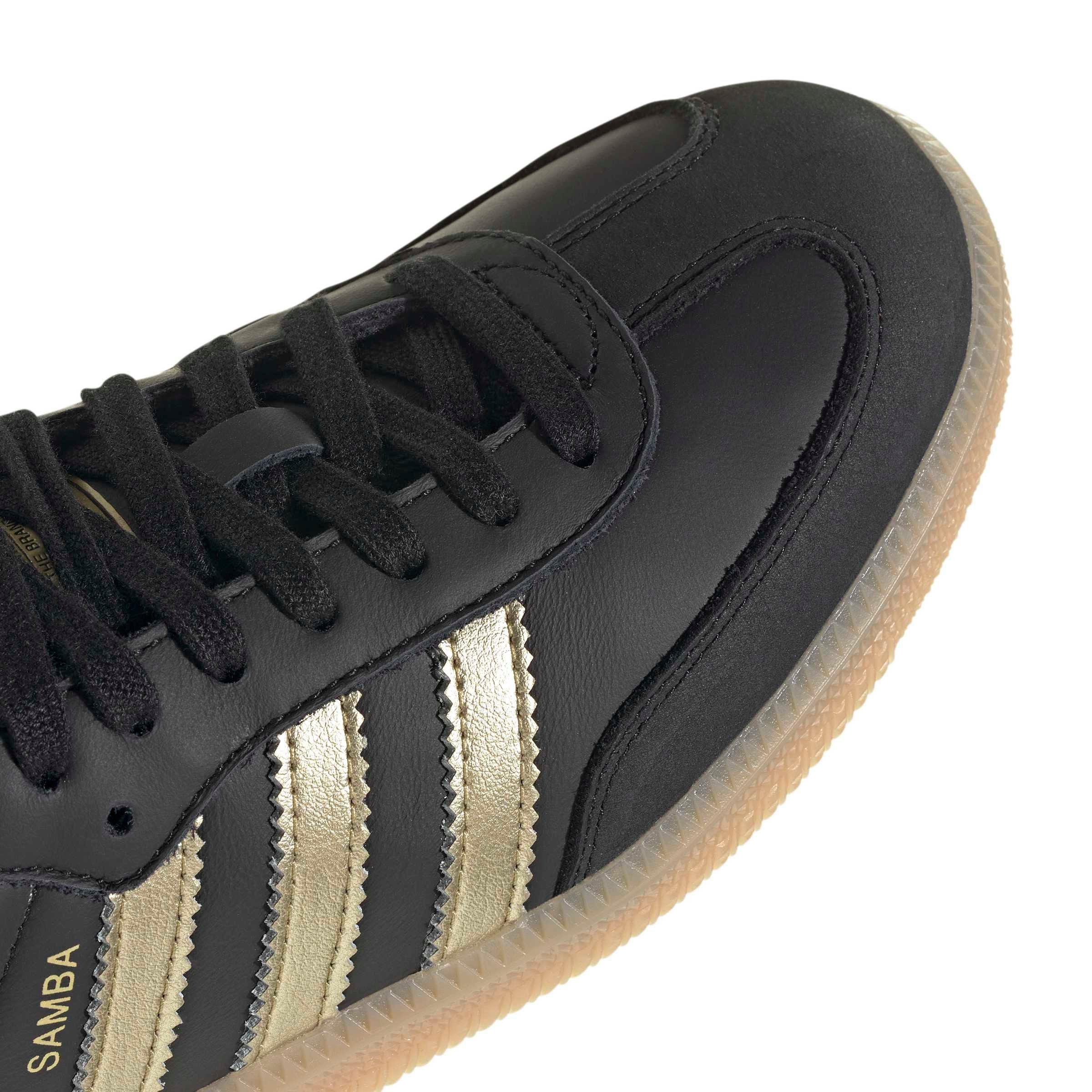 adidas Originals Samba OG "Core Black/Thermal Chrome/Gum 4" Women's Shoe - BLACK/CHROME/GUM