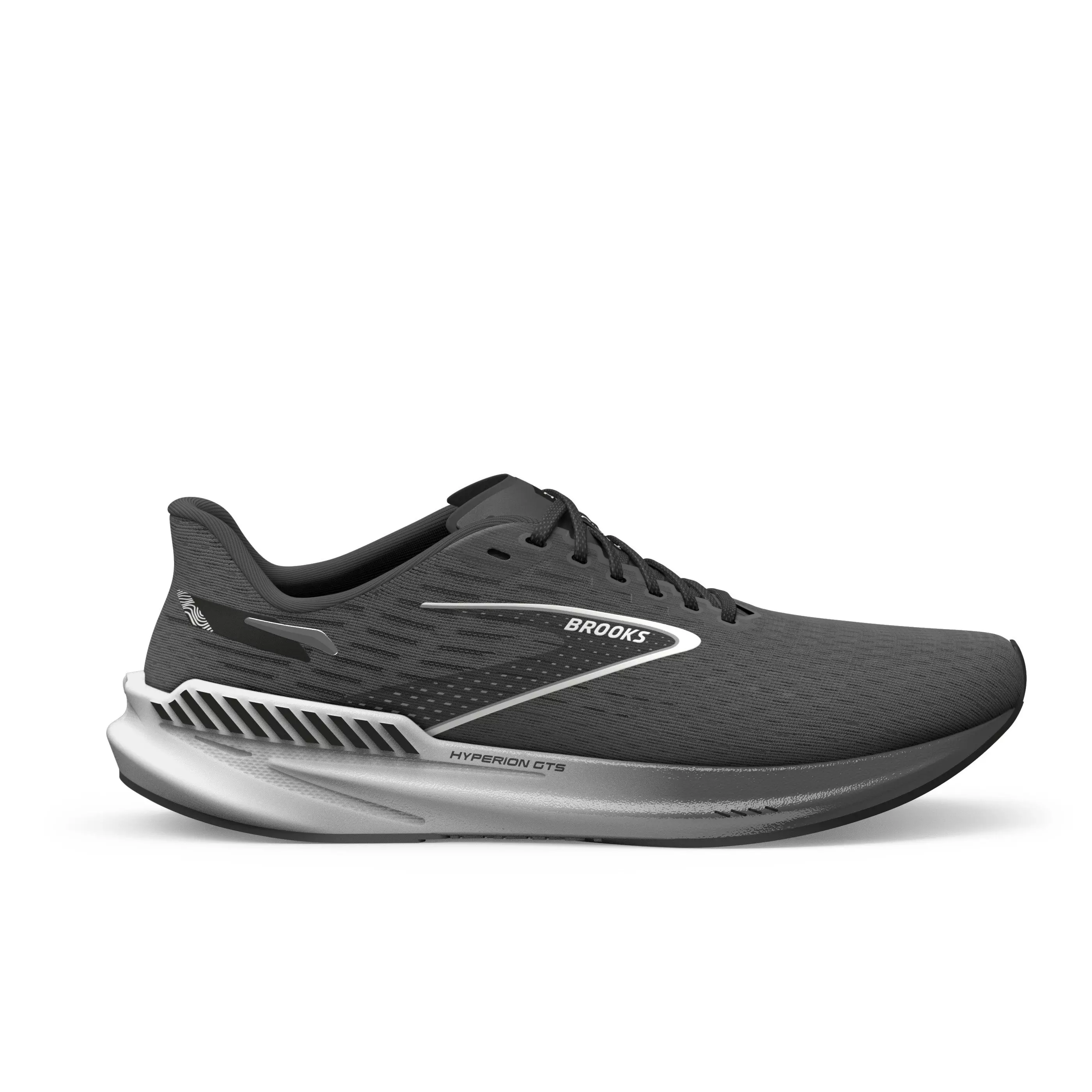 Brooks Hyperion GTS "Gunmetal/Black/White" Men's Running Shoe - GUNMETAL/BLACK/WHITE