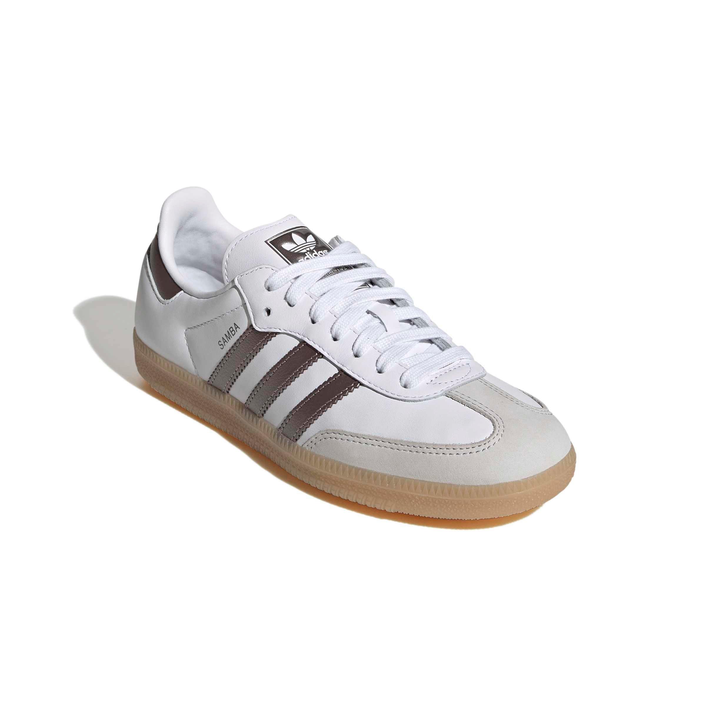 adidas Originals Samba OG "Ftwr White/Coffee Metallic/Gum 4" Women's Shoe - WHITE/COFFEE/GUM