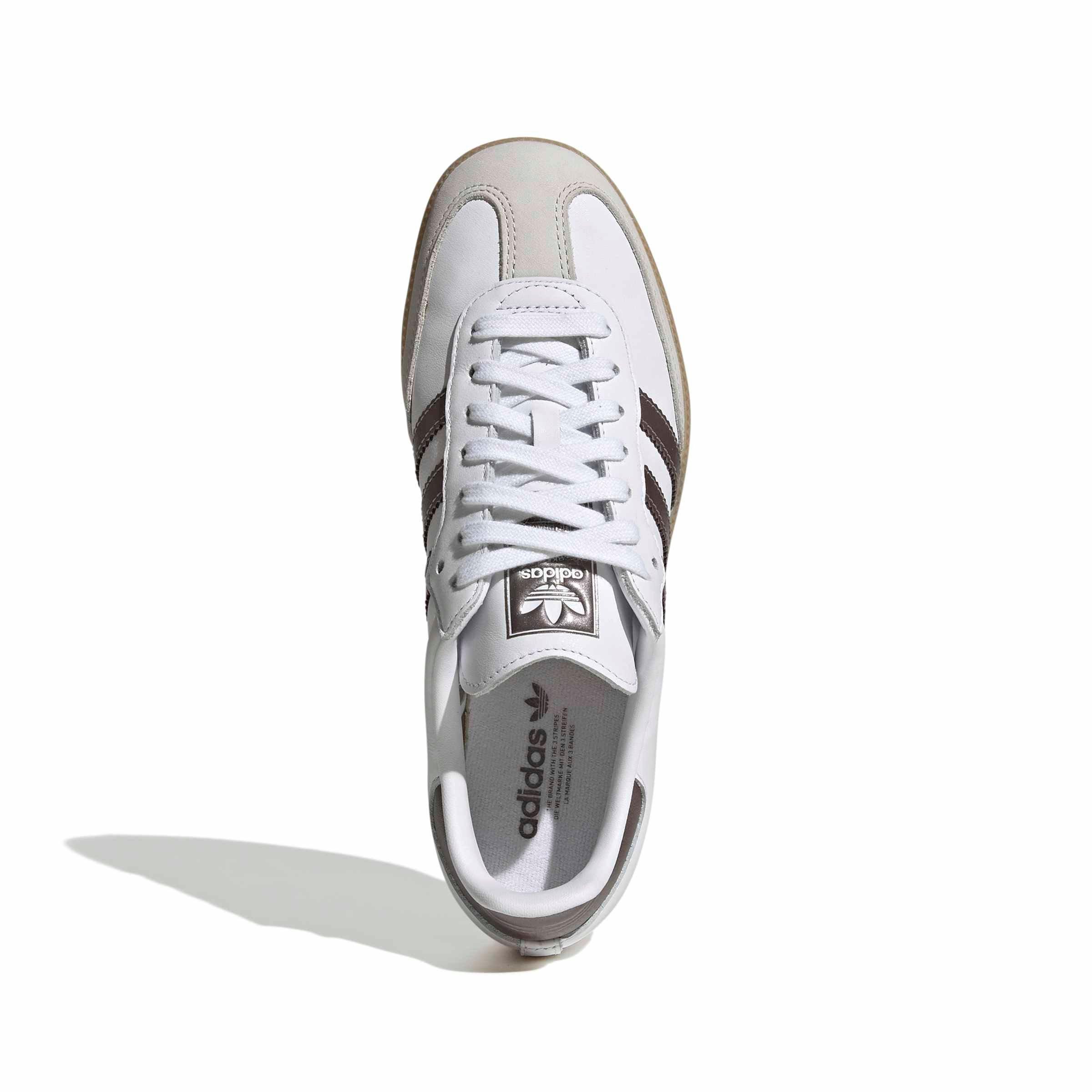 adidas Originals Samba OG "Ftwr White/Coffee Metallic/Gum 4" Women's Shoe - WHITE/COFFEE/GUM
