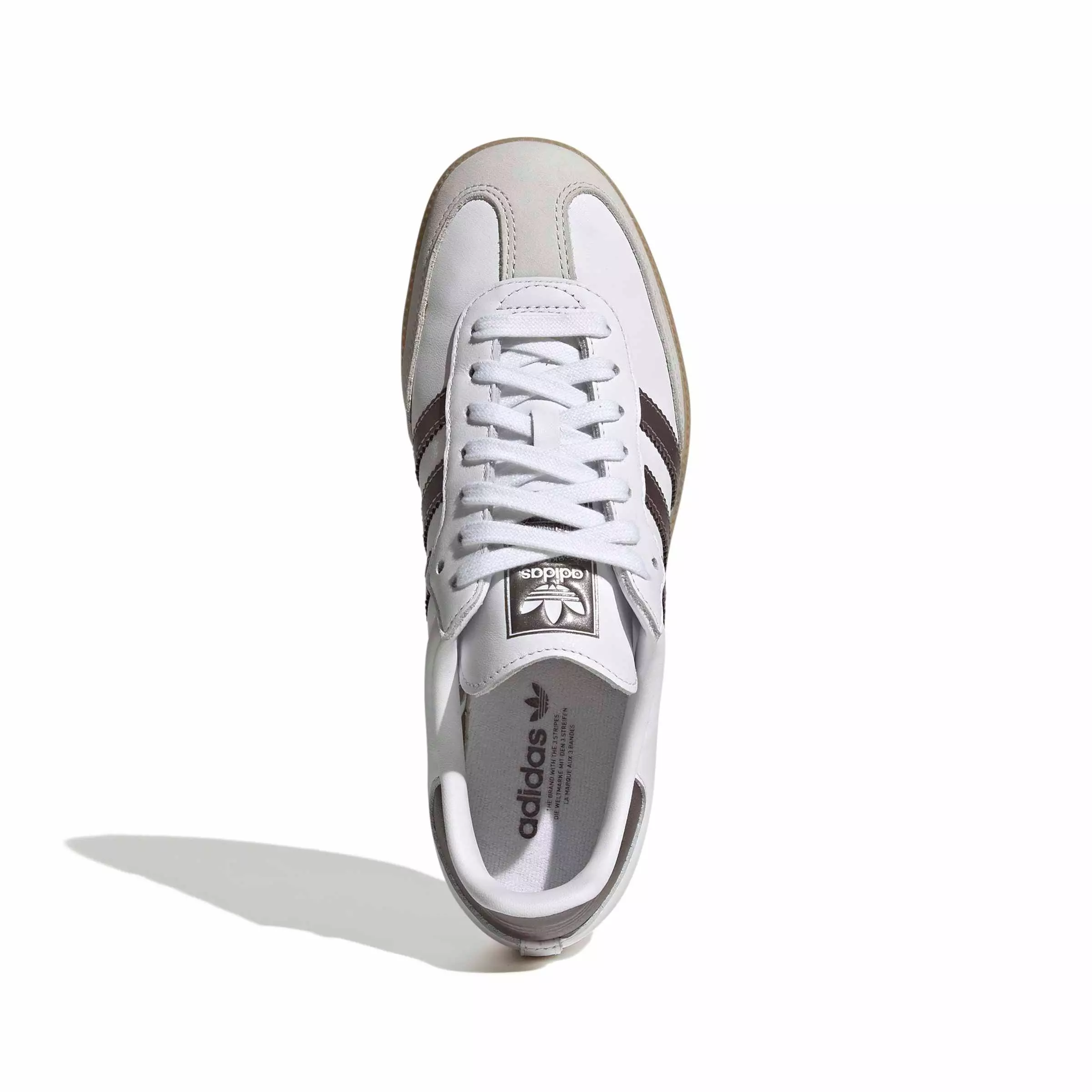adidas Originals Samba OG "Ftwr White/Coffee Metallic/Gum 4" Women's Shoe - WHITE/COFFEE/GUM