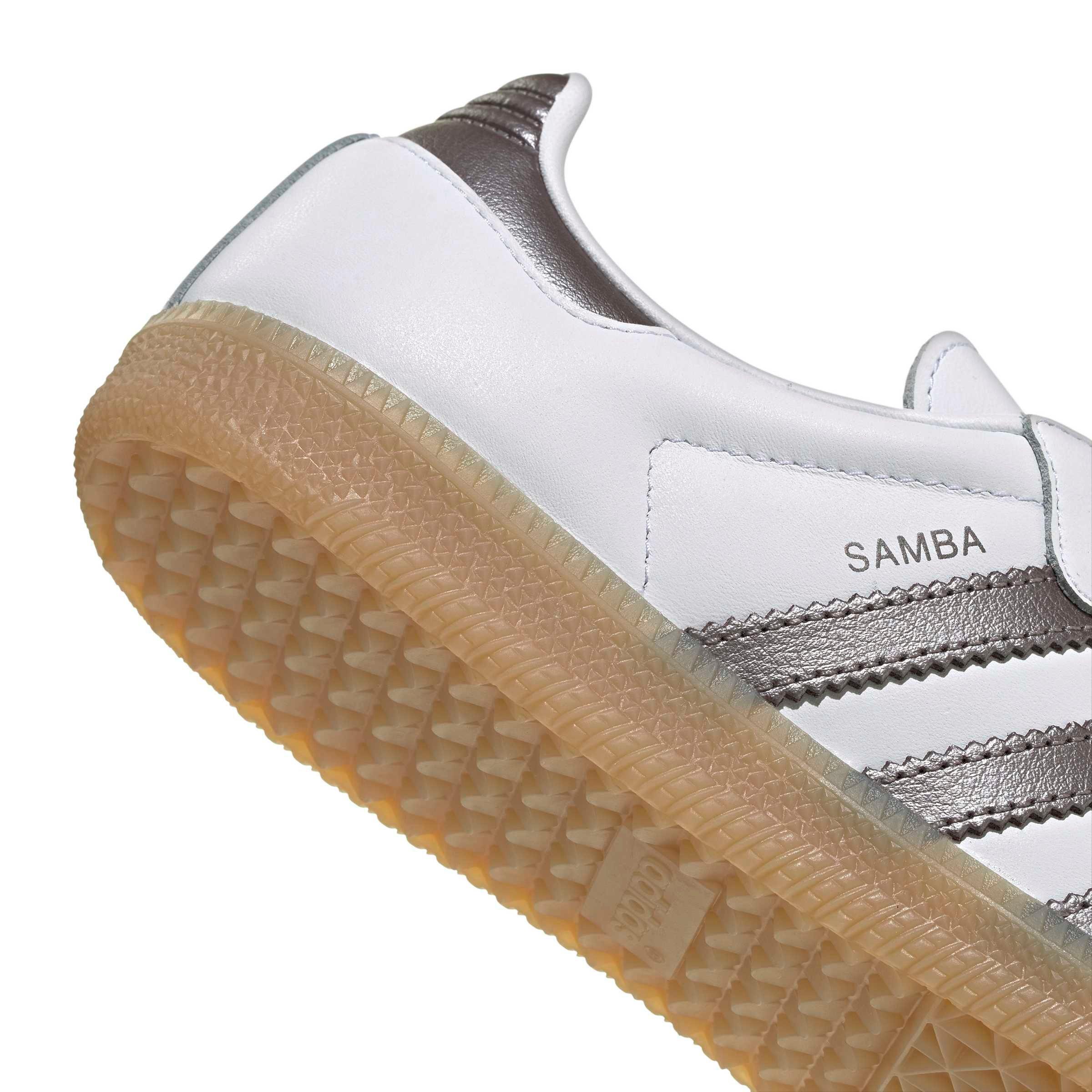 adidas Originals Samba OG "Ftwr White/Coffee Metallic/Gum 4" Women's Shoe - WHITE/COFFEE/GUM