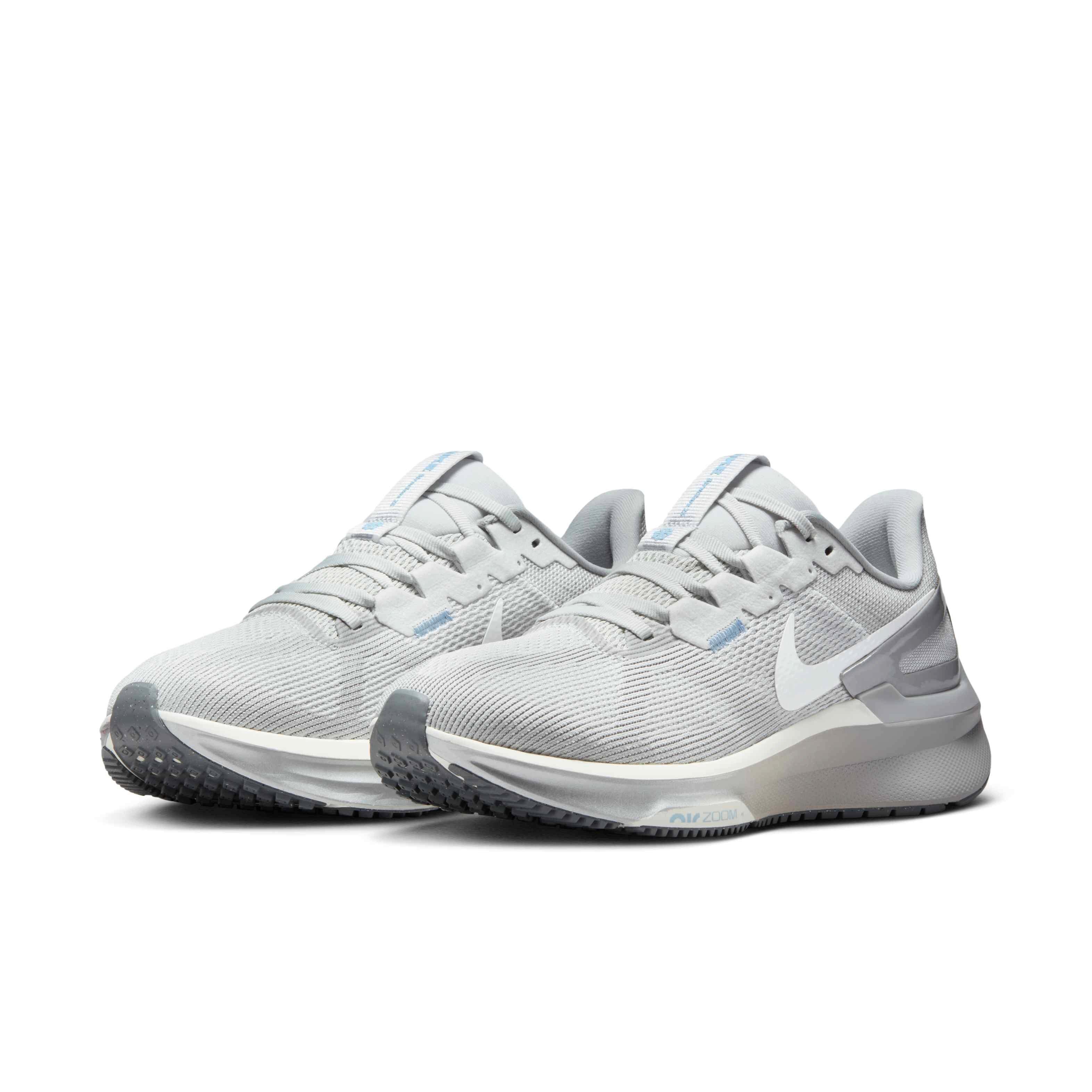 Nike Structure 25 "Photon Dust/Light Smoke Grey/Psychic Blue/Summit White" Women's Running Shoe - DUST/LT GREY/BLUE/WHITE Thumbnail View 3