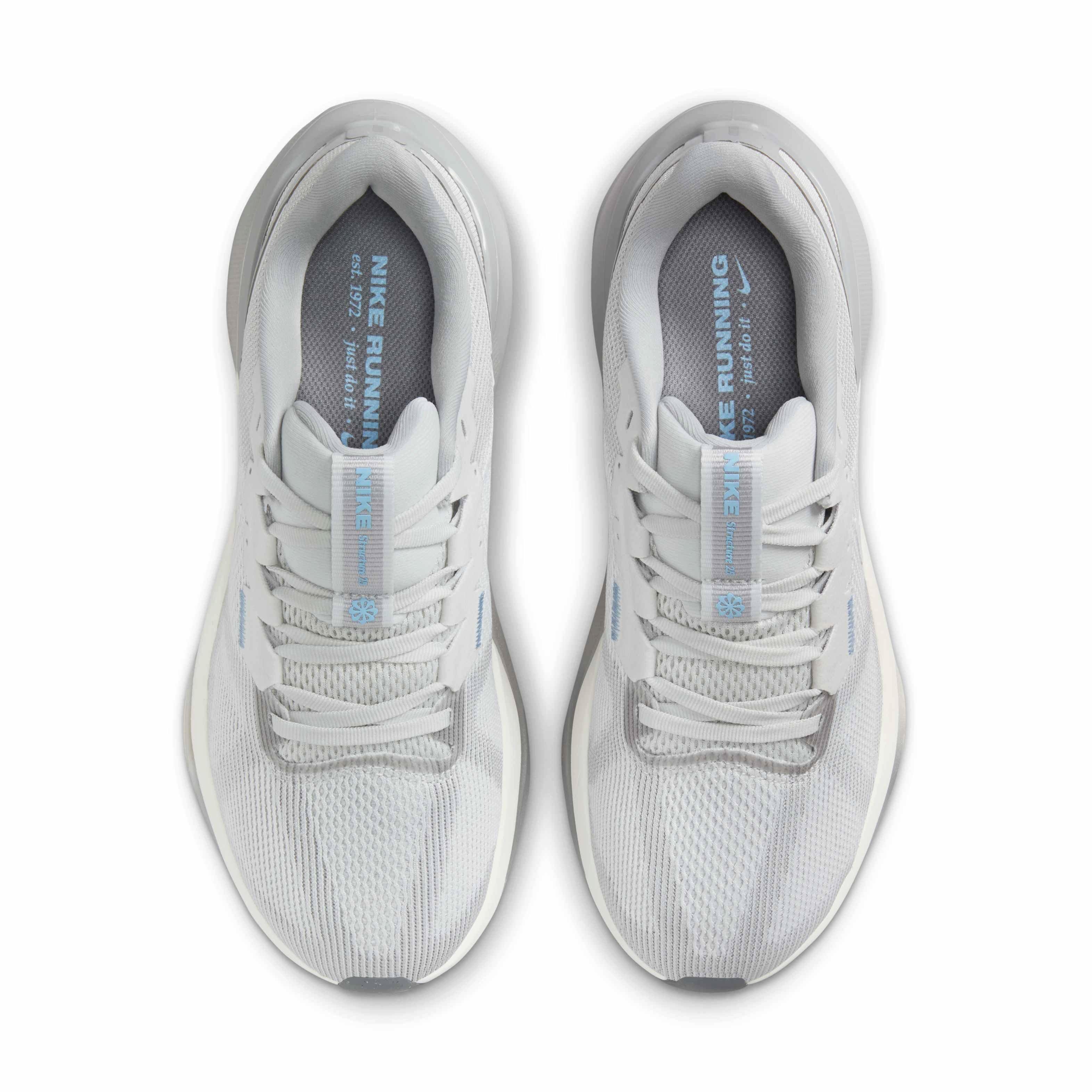 Nike Structure 25 "Photon Dust/Light Smoke Grey/Psychic Blue/Summit White" Women's Running Shoe - DUST/LT GREY/BLUE/WHITE Thumbnail View 4
