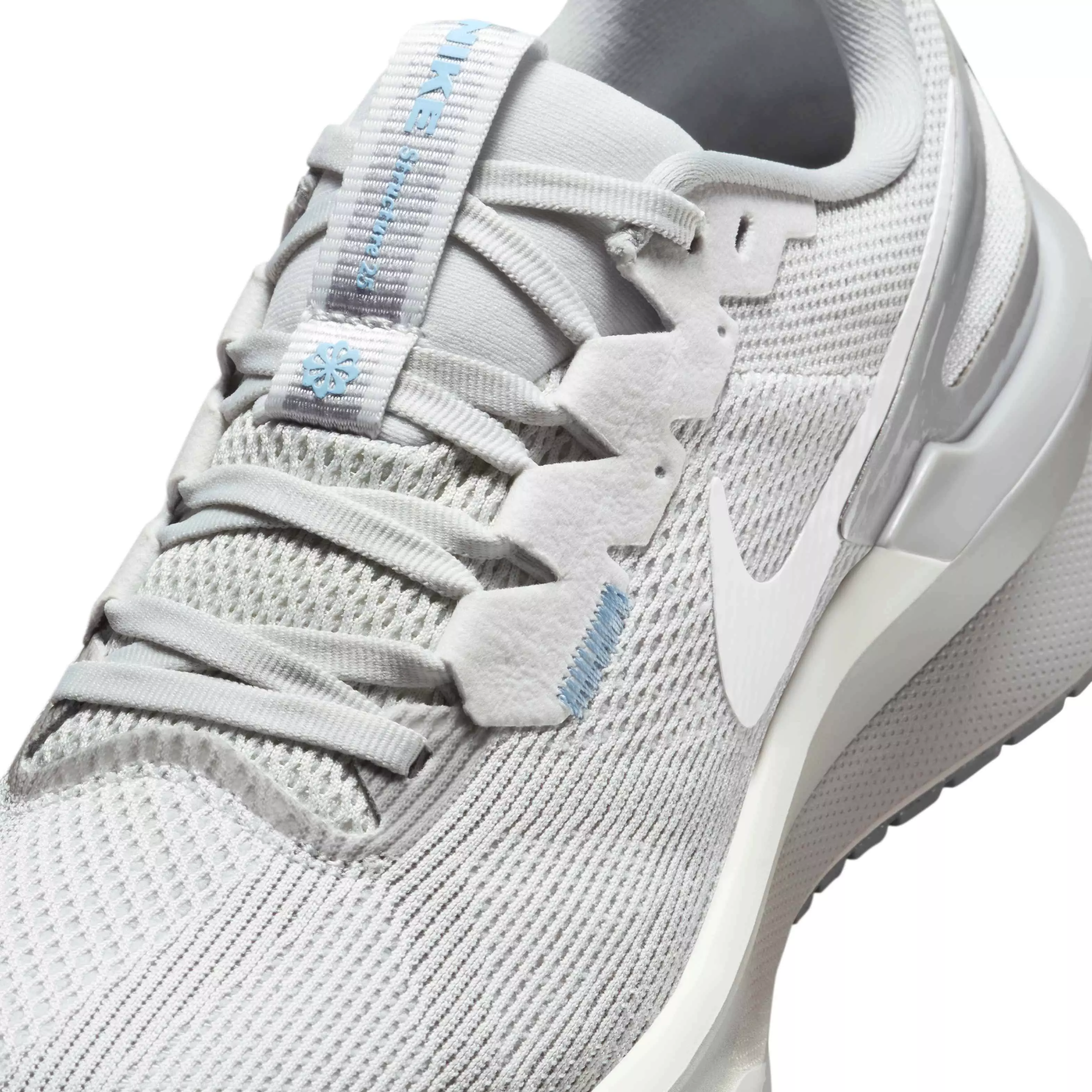 Nike Structure 25 "Photon Dust/Light Smoke Grey/Psychic Blue/Summit White" Women's Running Shoe - DUST/LT GREY/BLUE/WHITE