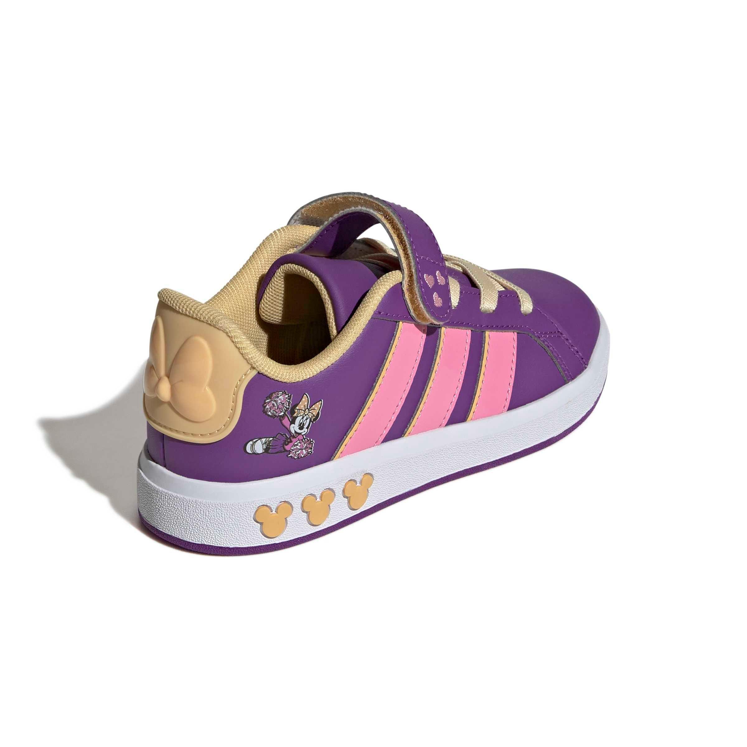 adidas Disney Minnie Mouse Grand Court Grade School Girls' "Purple/St Tropic Bloom/White" Shoe