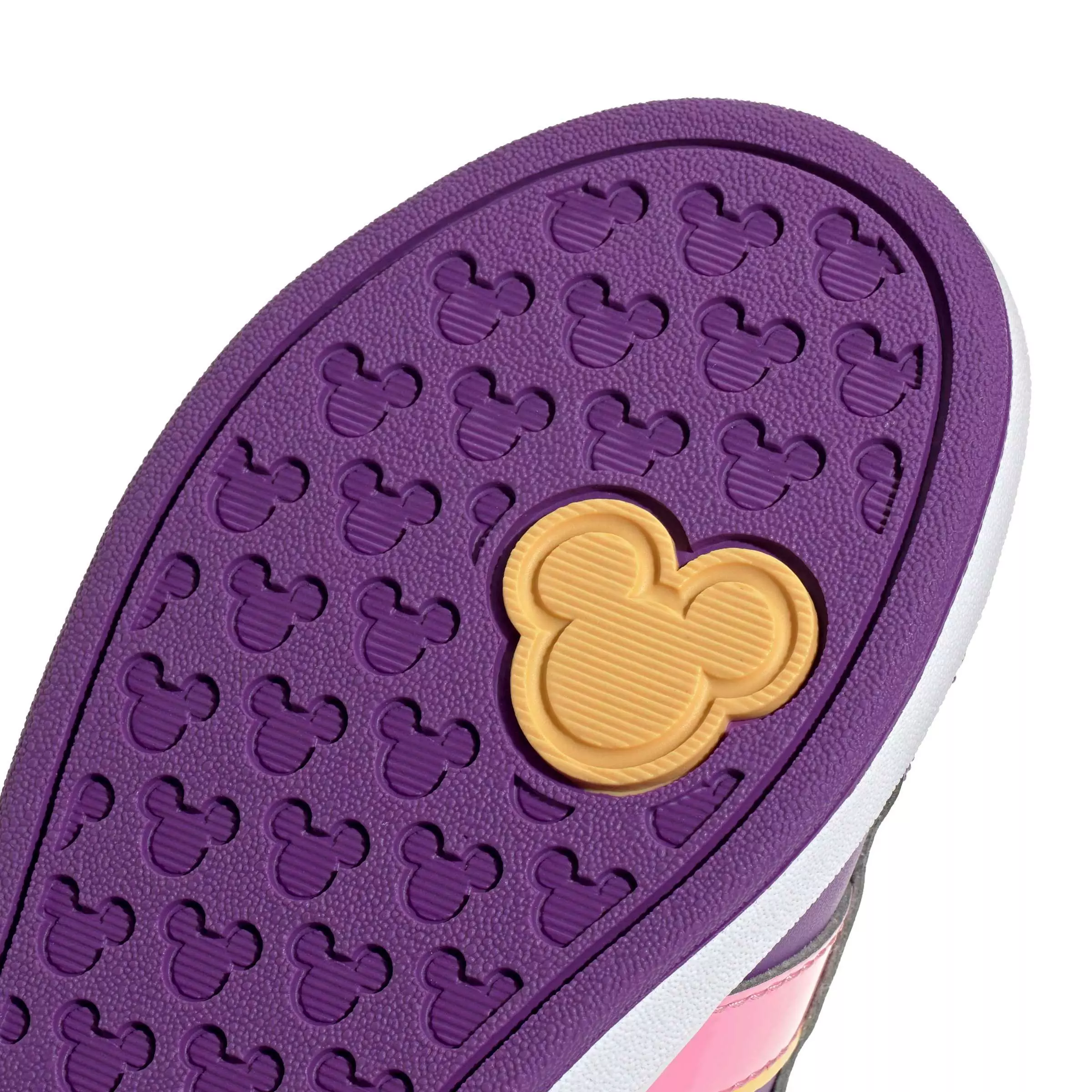 adidas Disney Minnie Mouse Grand Court "Purple/St Tropic Bloom/White" Grade School Girls' Shoe - PURPLE/BLOOM/WHITE